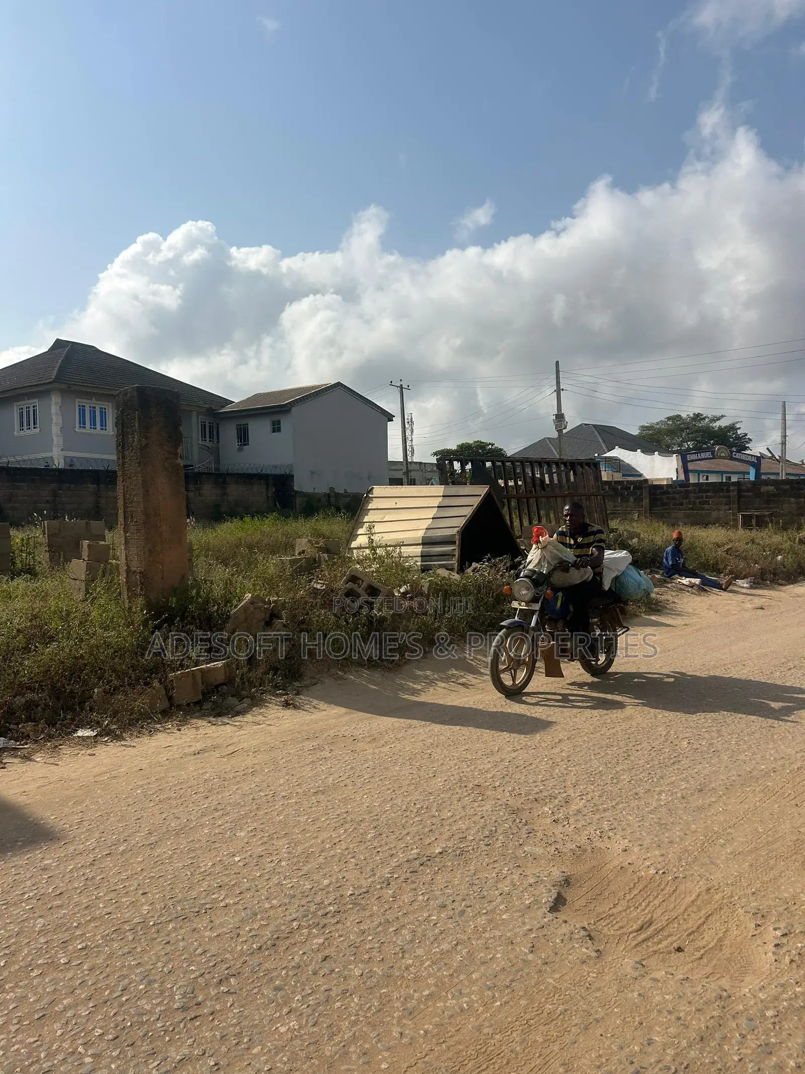 Well Fenced One Half Plot of Land for Sale at Akoto Estate, Elebu in Akala Express