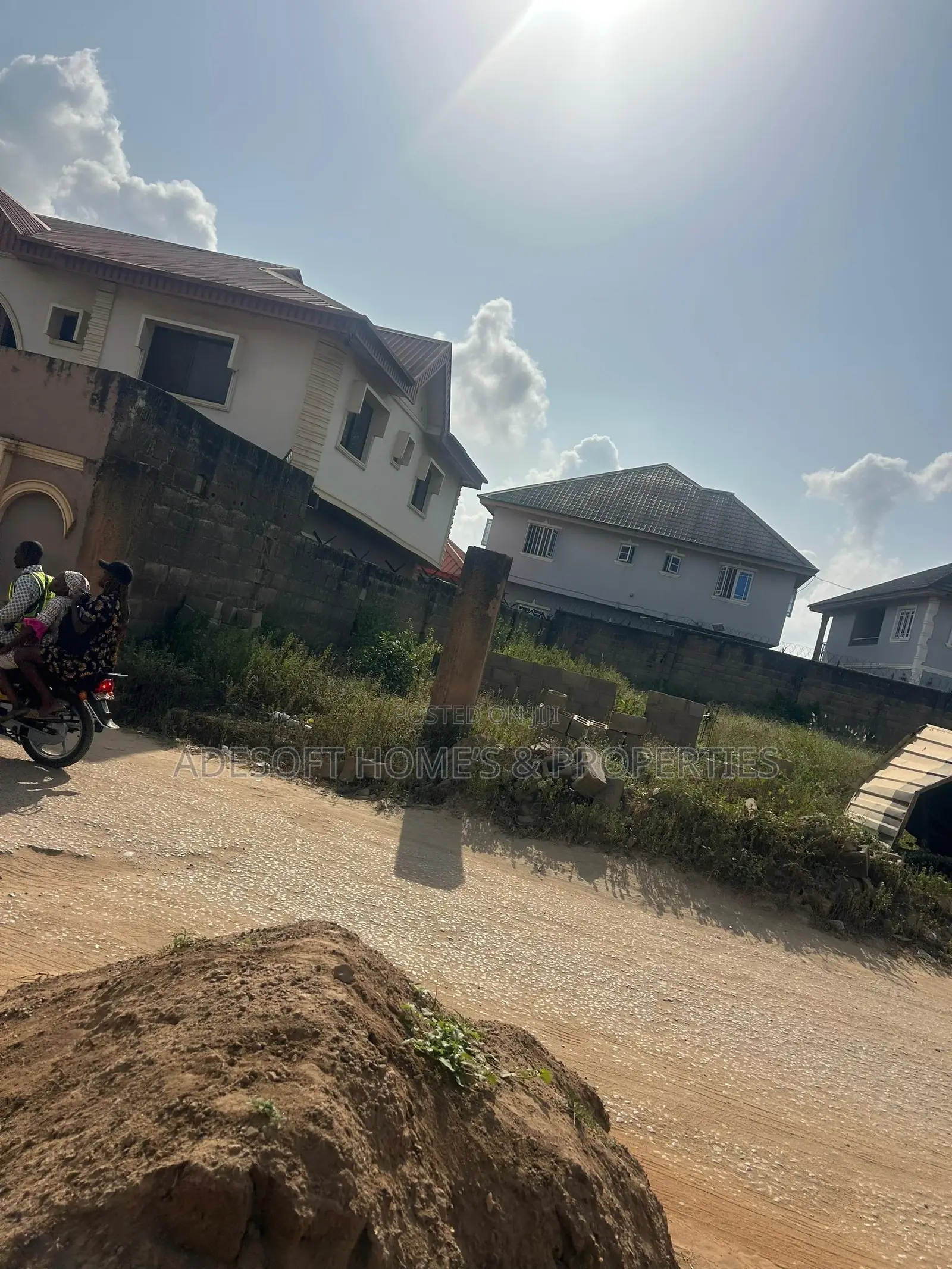 Well Fenced One Half Plot of Land for Sale at Akoto Estate, Elebu in Akala Express