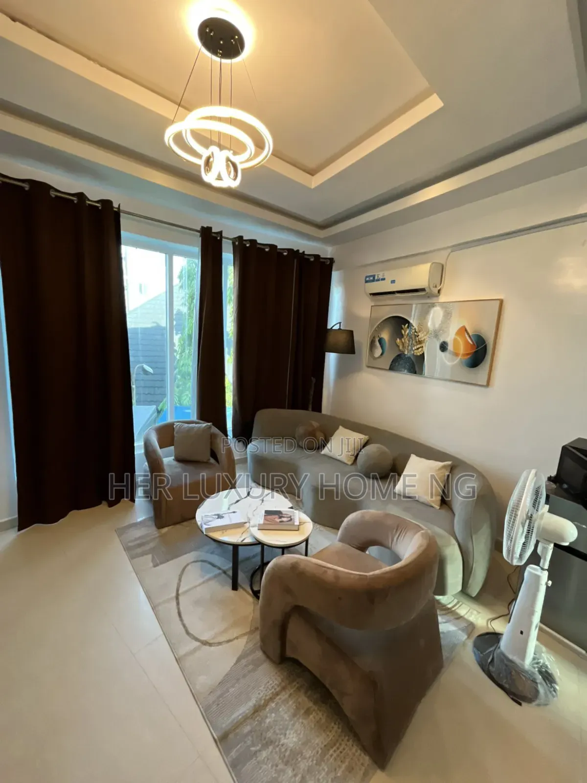 Standard Spacious Luxury Fully Furnished Two Bedroom Apartment in Sangotedo