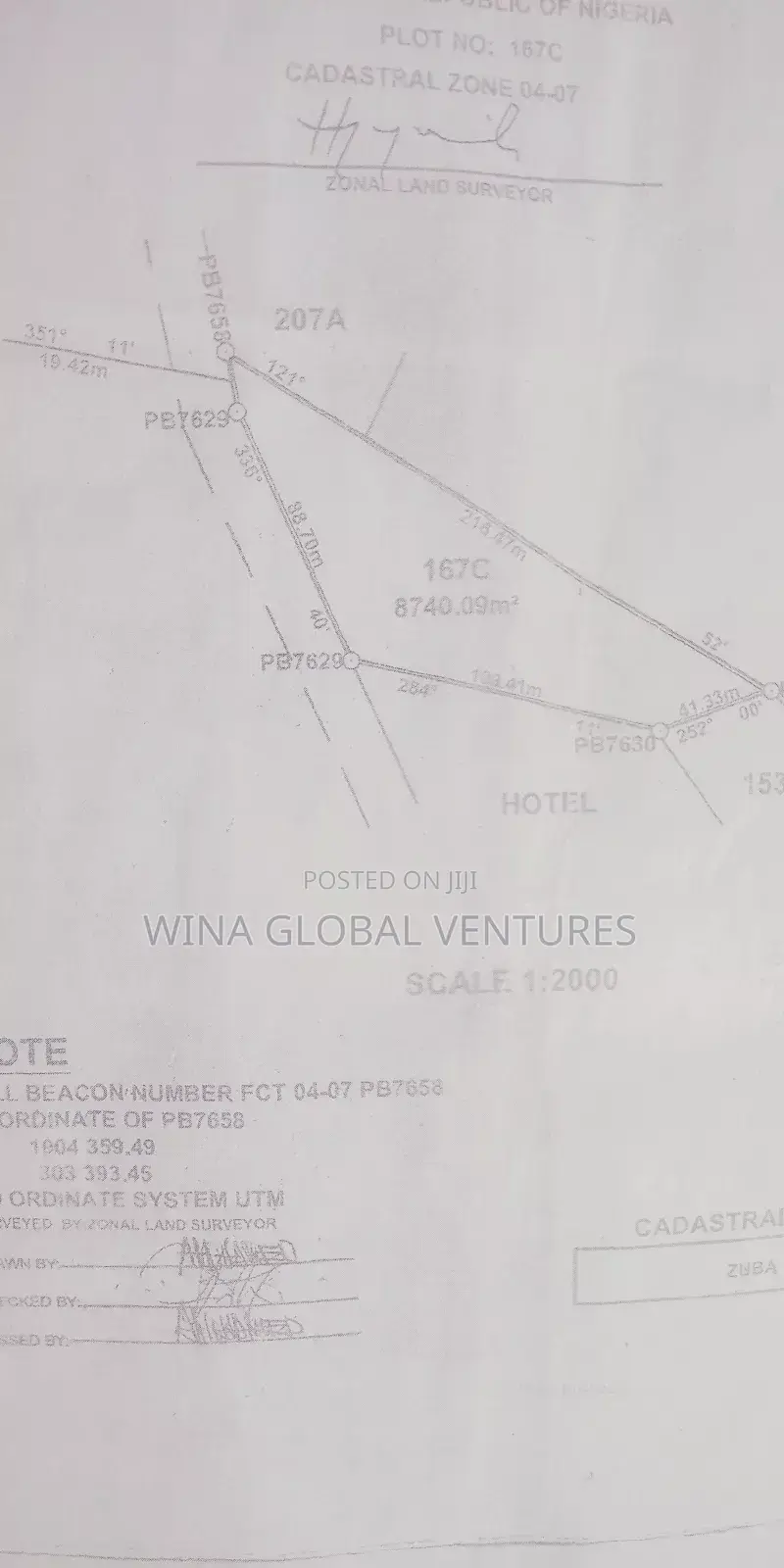 Approximately One Hectare of Land for Sale in Zuba