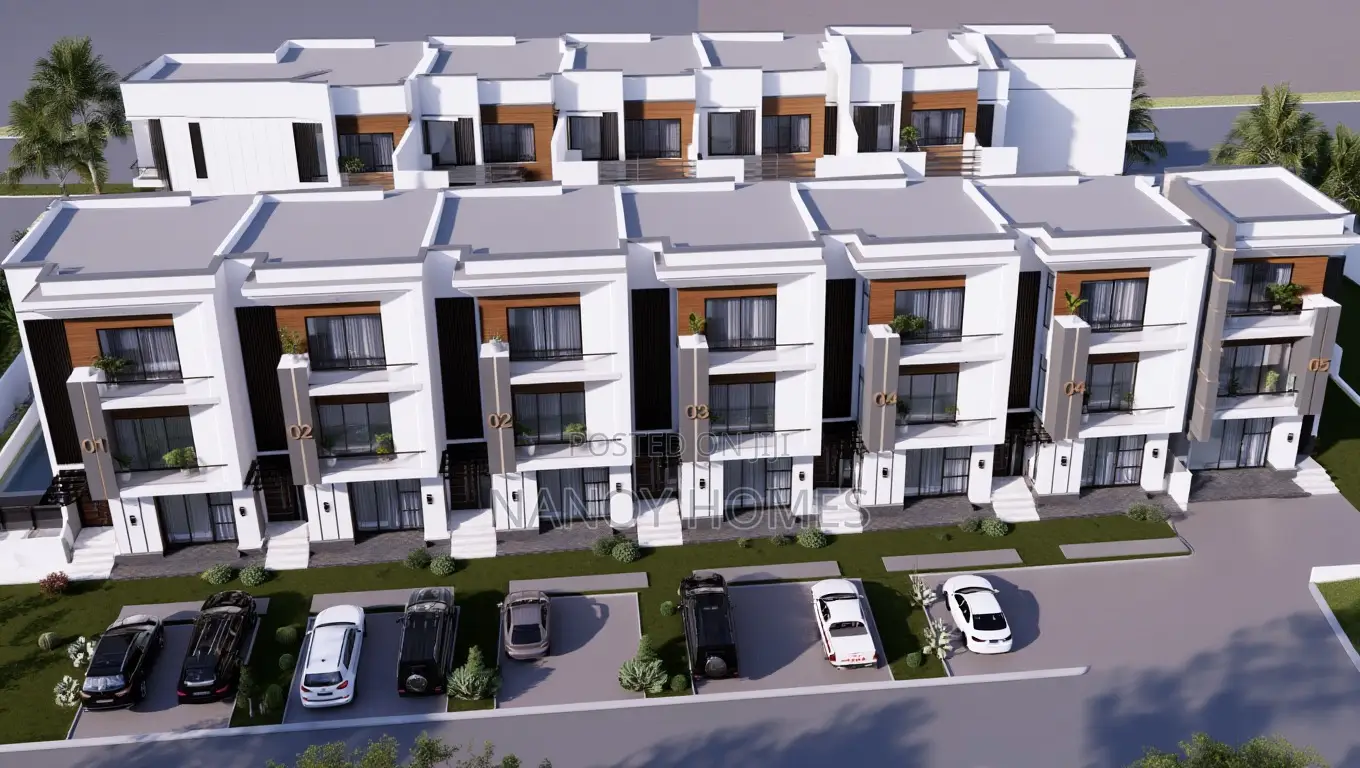 200sqm Plot for 4 Bedroom Terrace Duplex Kapital Villa Guzape District in Guzape District