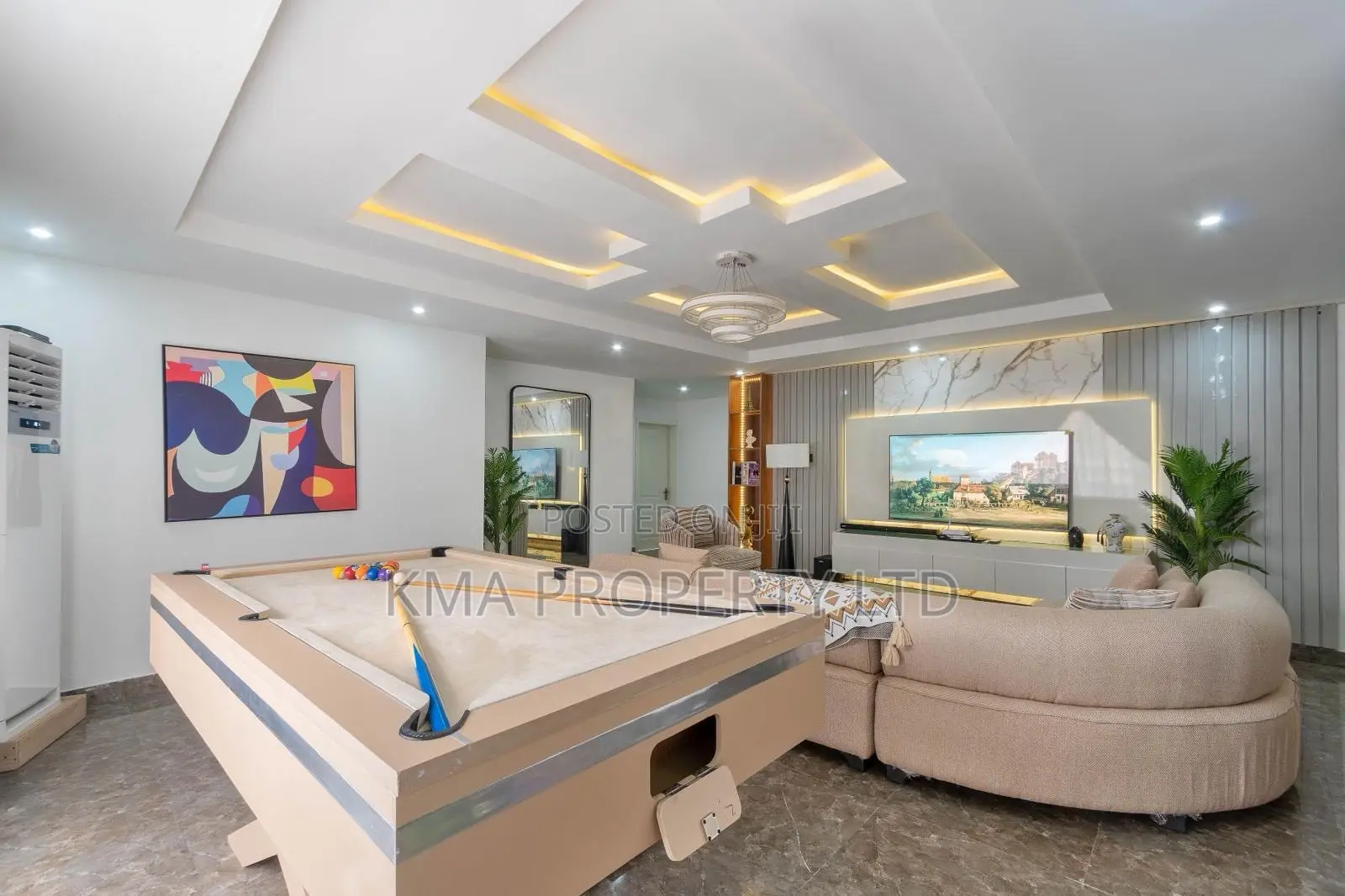 Luxurious 3 Bedroom Apartment With Snooker and Swimming Pool in Victoria Island Extension