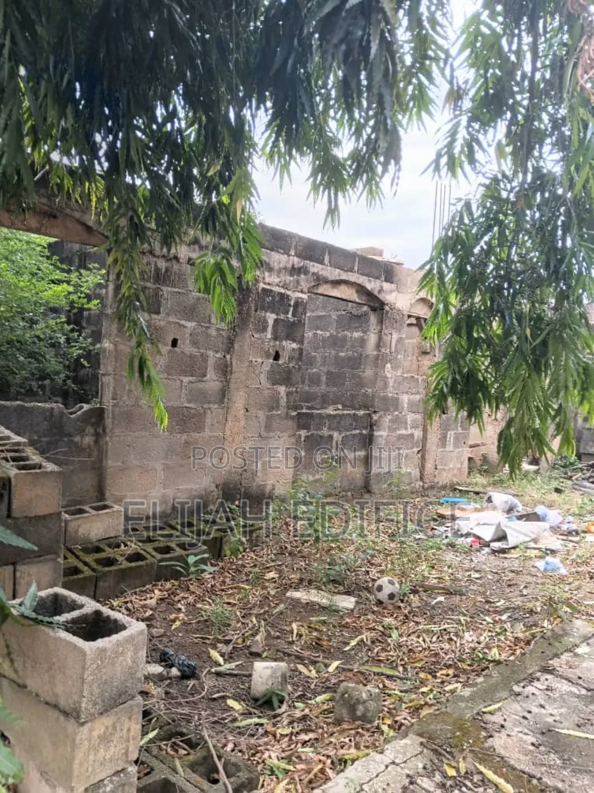 1plot Fenced 2no. Of 3bed Uncompleted at Ile Epo Ona,Oke Odo Abule Egba in Abule Egba