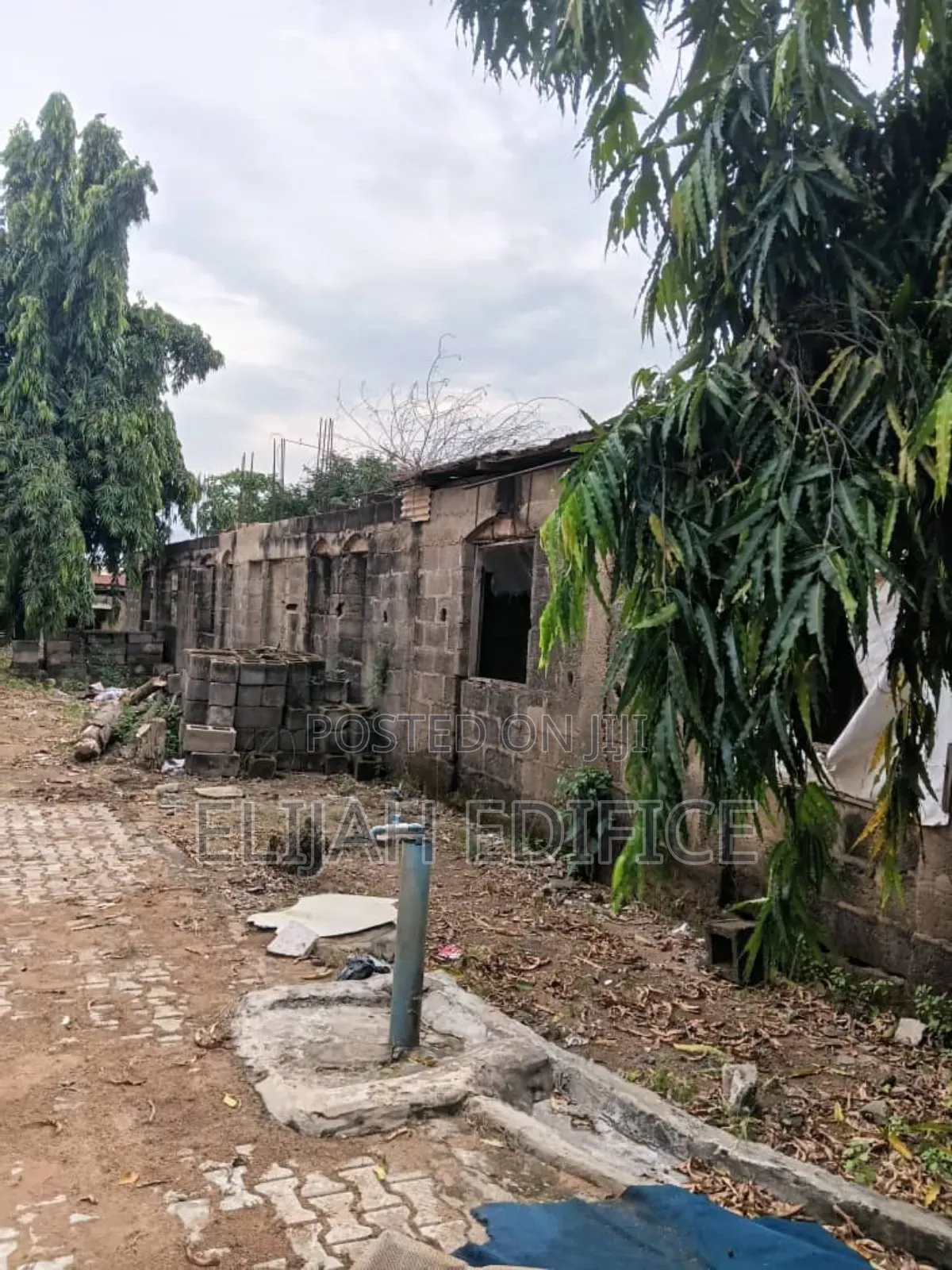 1plot Fenced 2no. Of 3bed Uncompleted at Ile Epo Ona,Oke Odo Abule Egba in Abule Egba