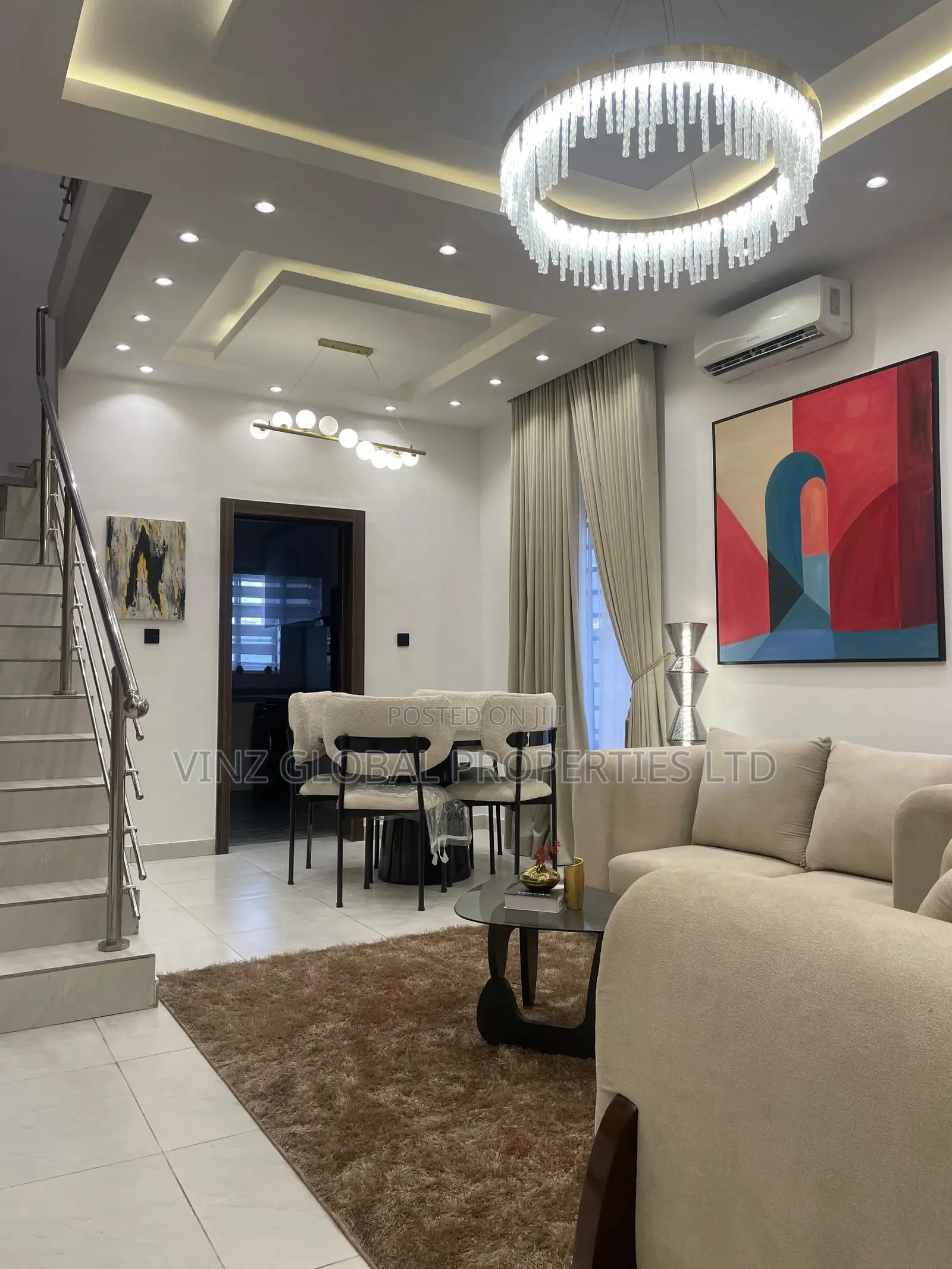 Brand New Fully Furnished 3 Bedroom Terrace Duplex in a Secured Estate in Lekki