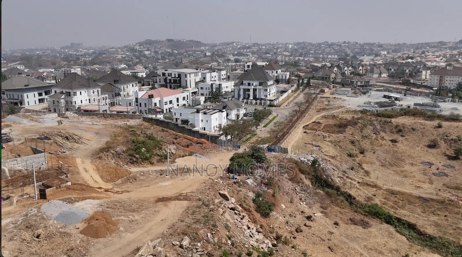 200sqm Plot for 4 Bedroom Terrace Duplex Kapital Villa Guzape District in Guzape District