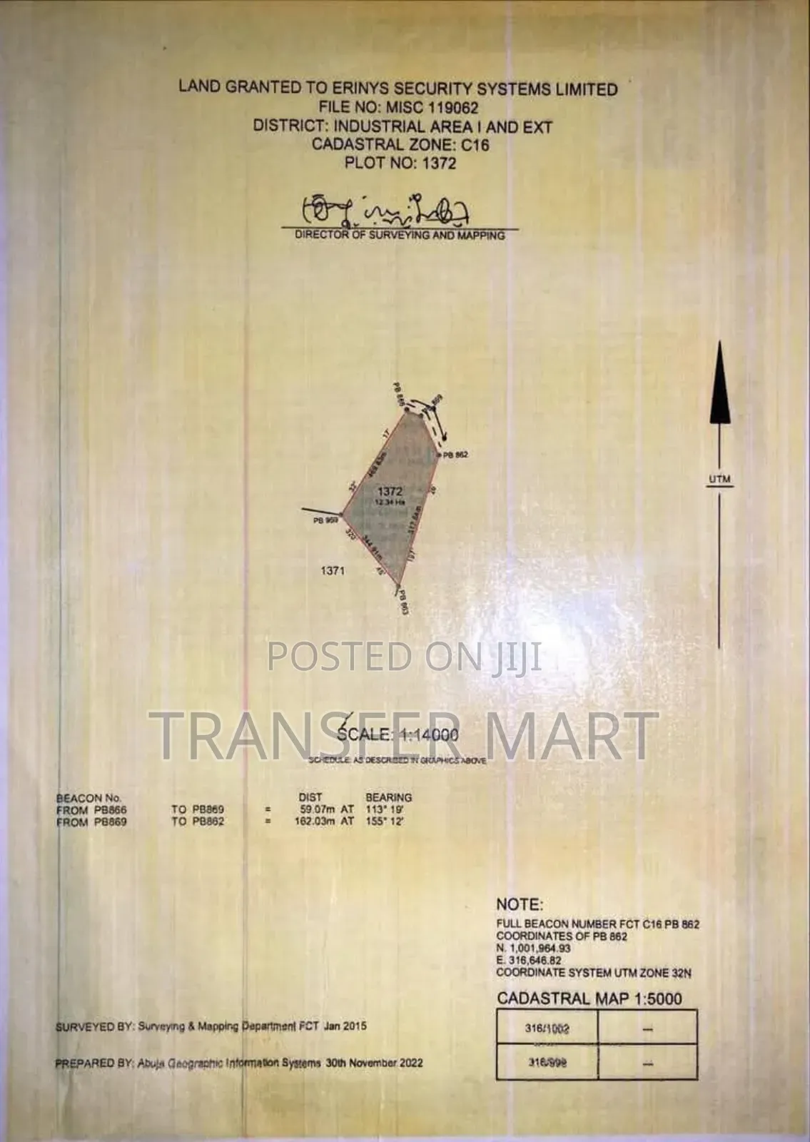 Idu Land Size: 12.34 Hectares
Purpose: Mixed Use (Comprehensive) in Katampe