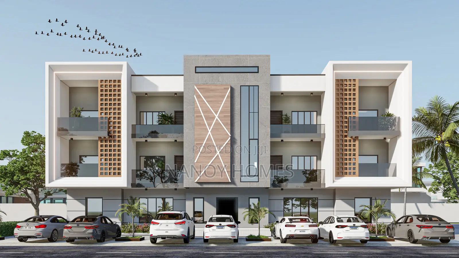 1000sqm Plot for 6 Units of 3 Bedroom Apartments Oakwood Park, Hutu in Lugbe District