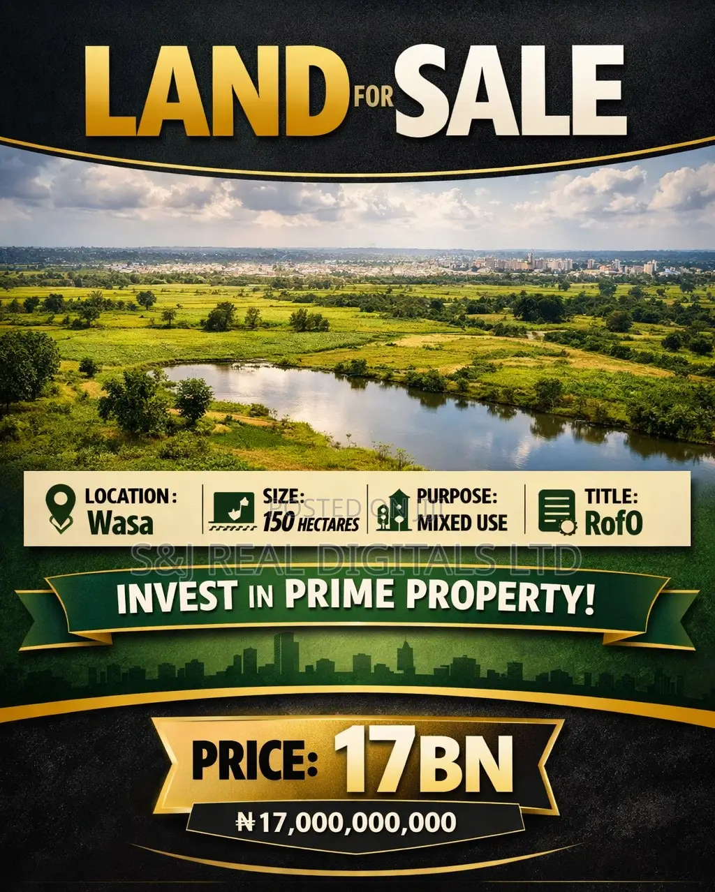 150 Hectares of Land in Wasa in Wasa