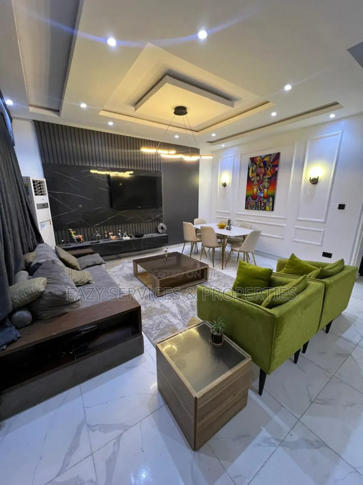 Furnished 3bdrm Duplex in Gated Mini Estate, Ikate for rent in Ikate