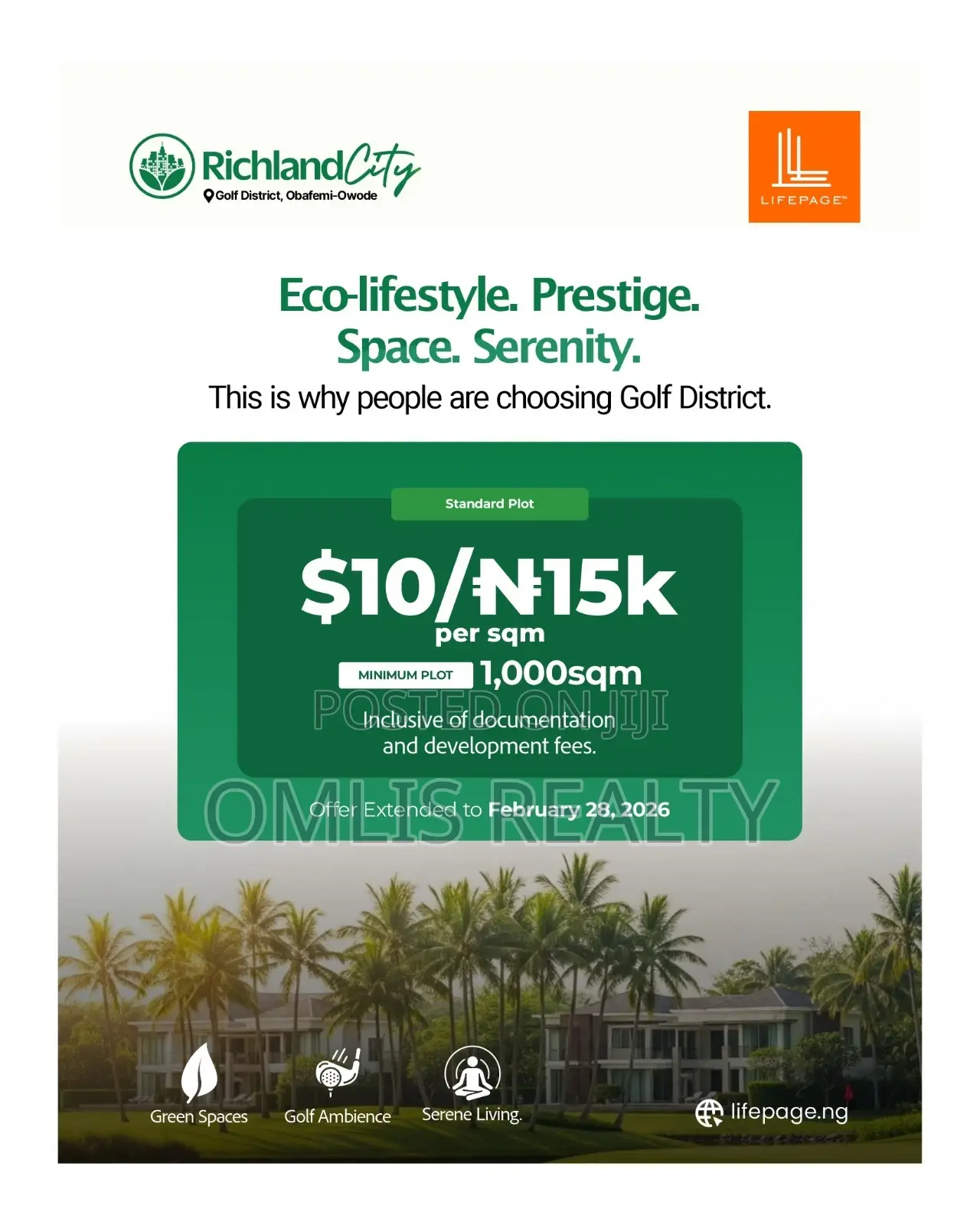 Lands for Sale at Richland City, Obafemi-Owode, Ogun State in Ogun State