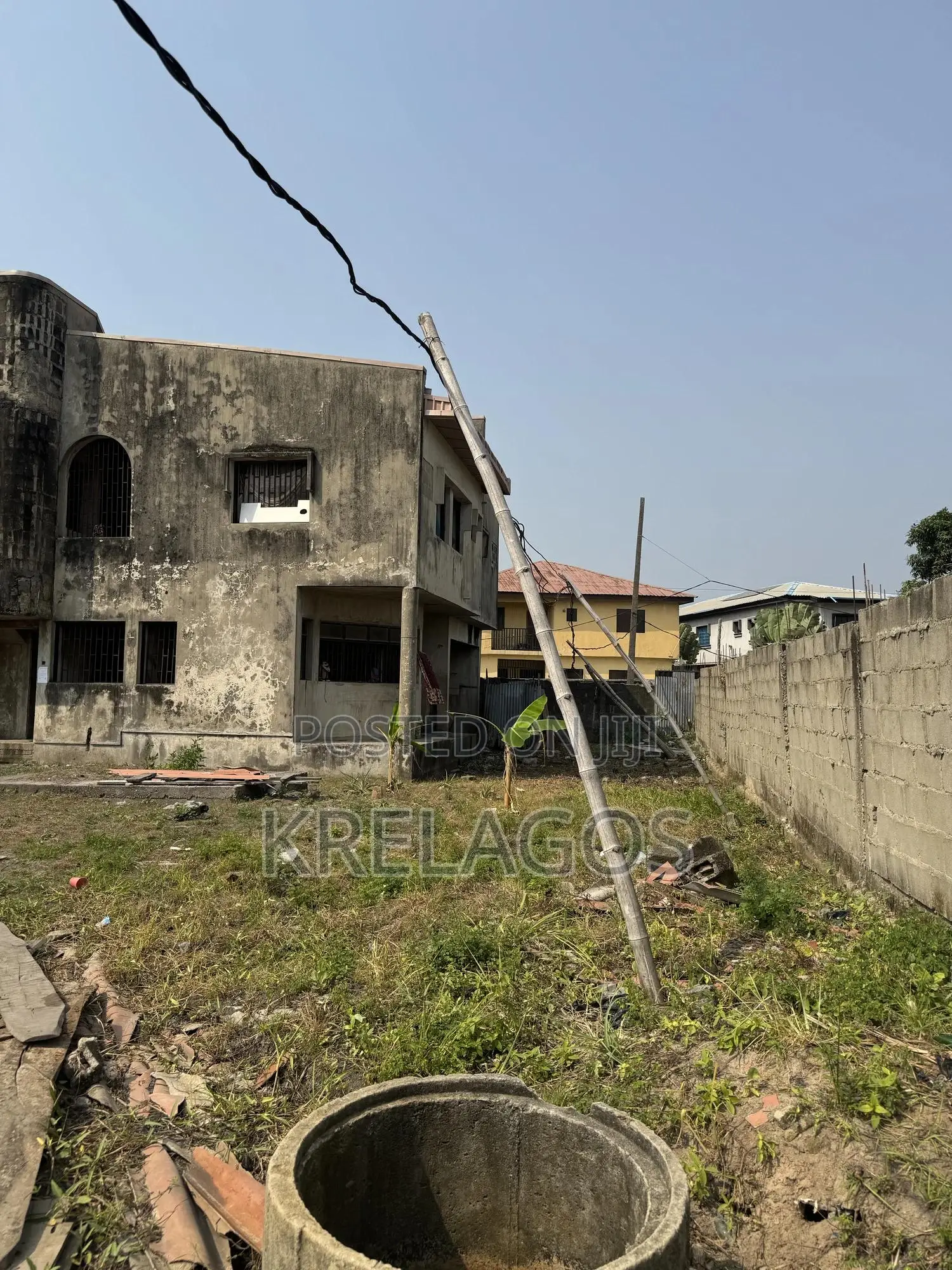 For Sale: 1,340sqm Property With Carcass Structure in Ajah, Lagos in Ado / Ajah
