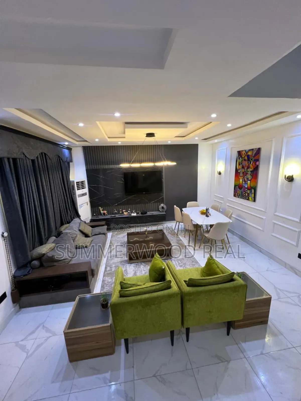 Furnished 3bdrm Duplex in Nike Art Gallery, Ikate for rent in Ikate