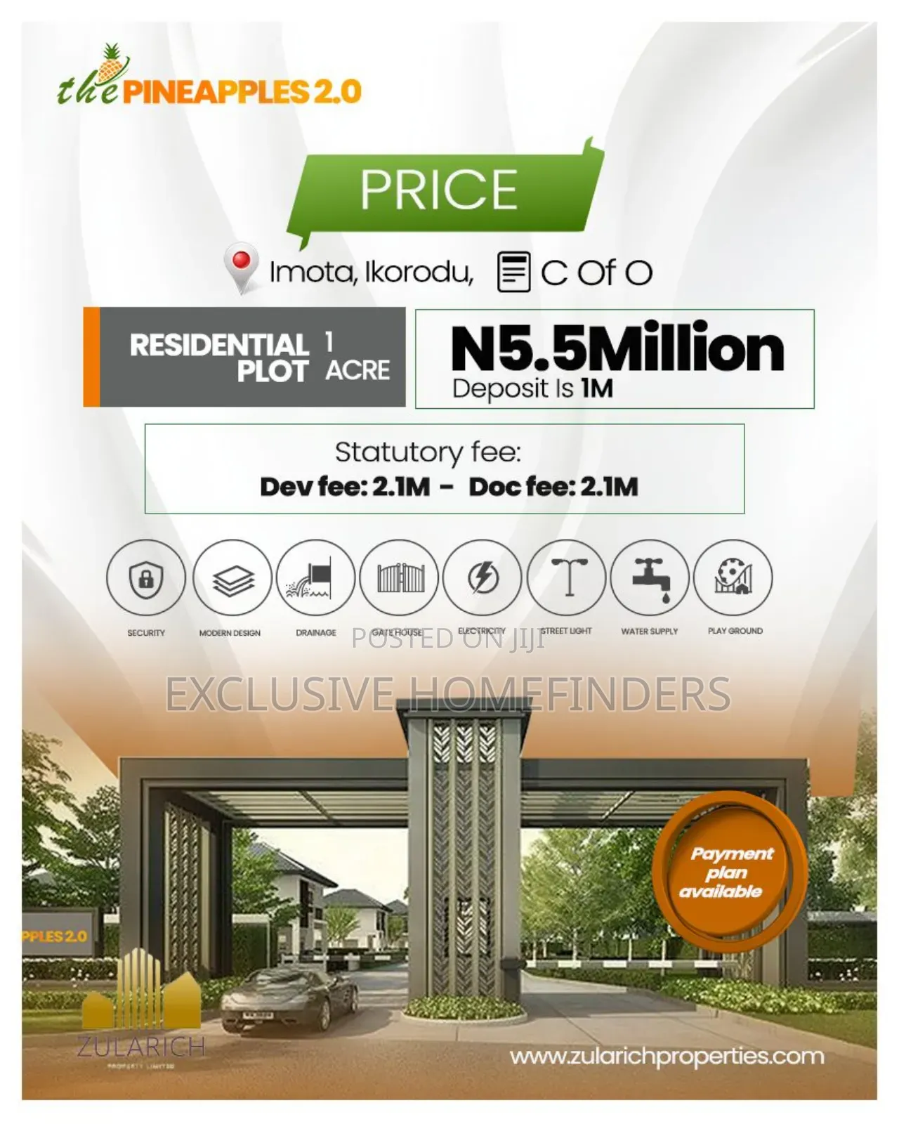 Affordable Investment Plots With Verified Title in Agbowa