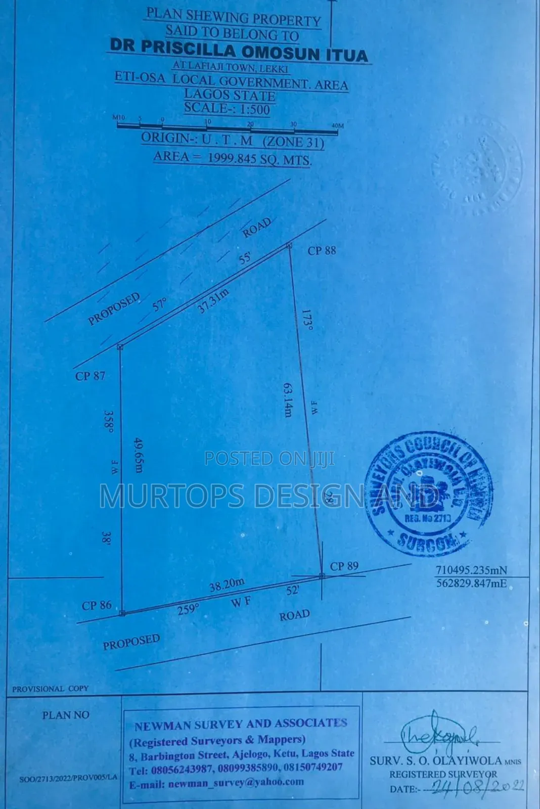 A 2 Plot of Land With C of O at Orchid Road Couplag Estate Lekki Lagos in Lekki Expressway