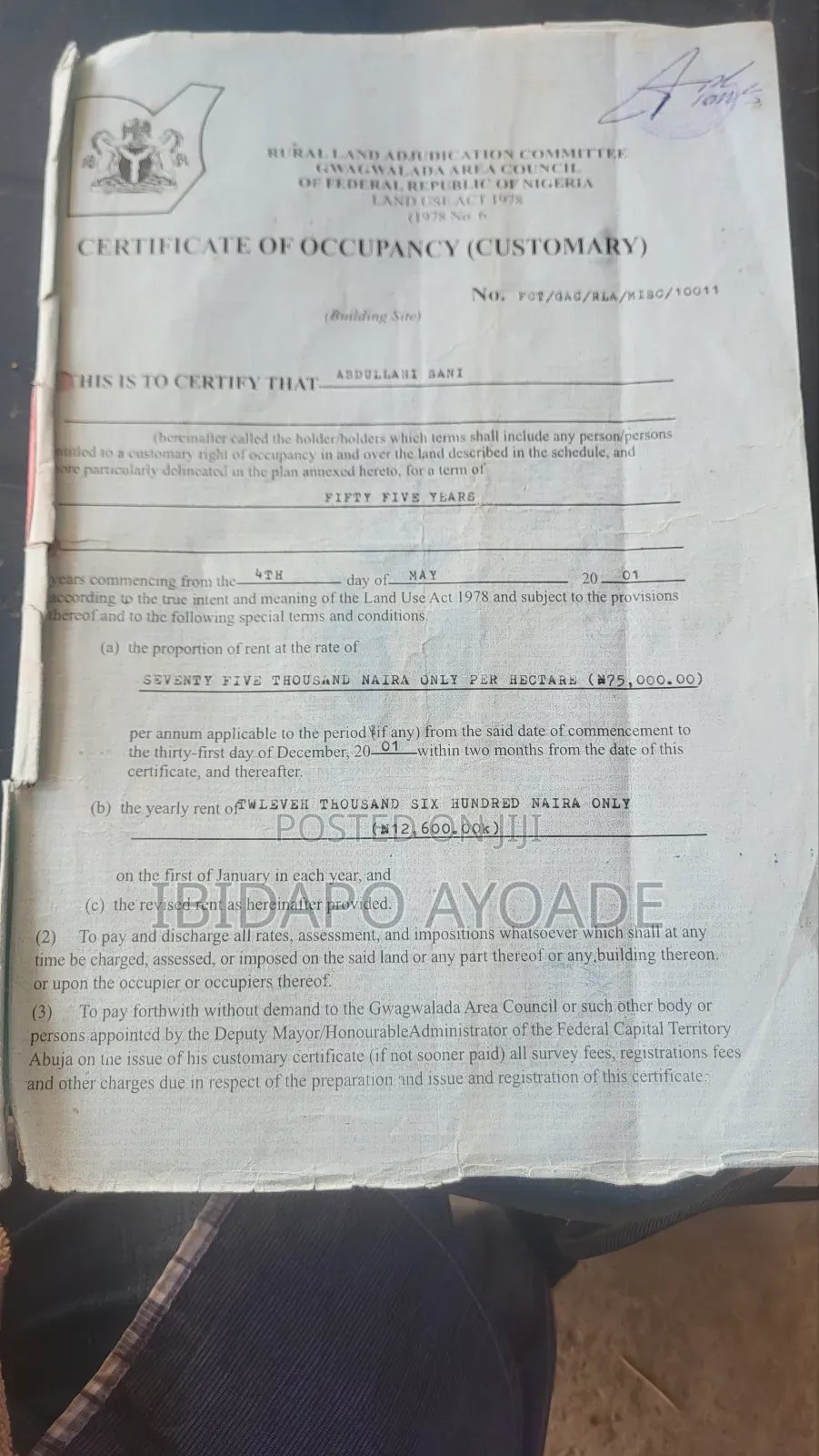 1hectare Land in Paiko in Paikoro