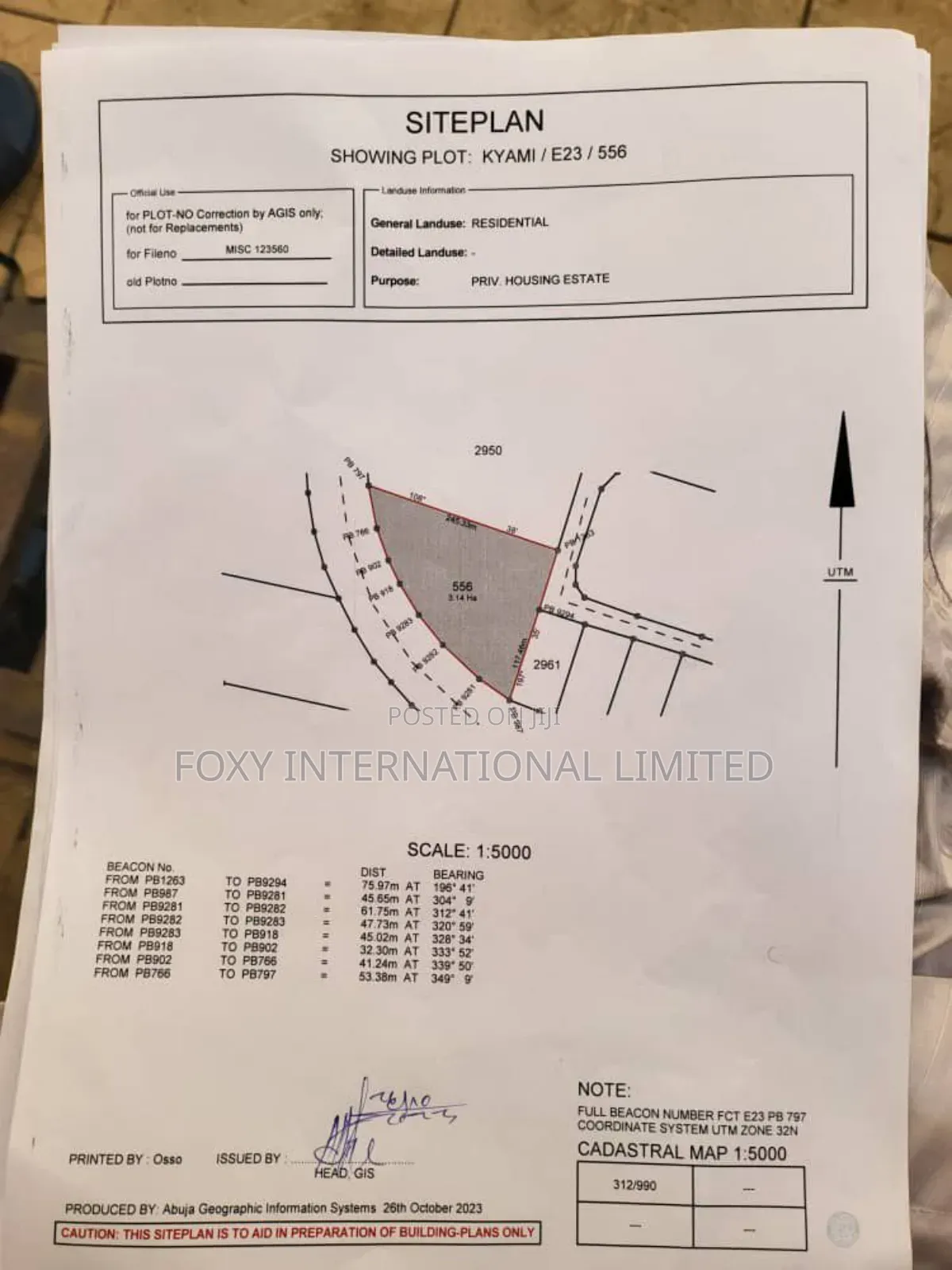 3.14 Hectares Estate Land for Sale at Kyami in FHA