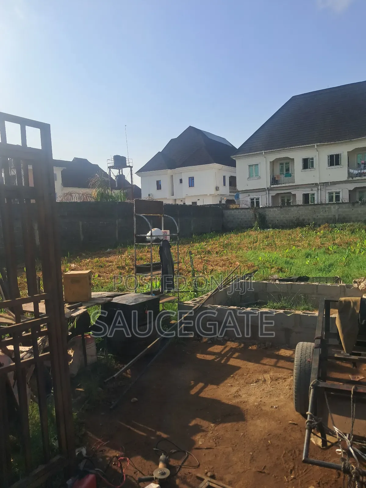 Dry Fenced Land for Sale at Abuleado Stone Water Gate in Abule Ado
