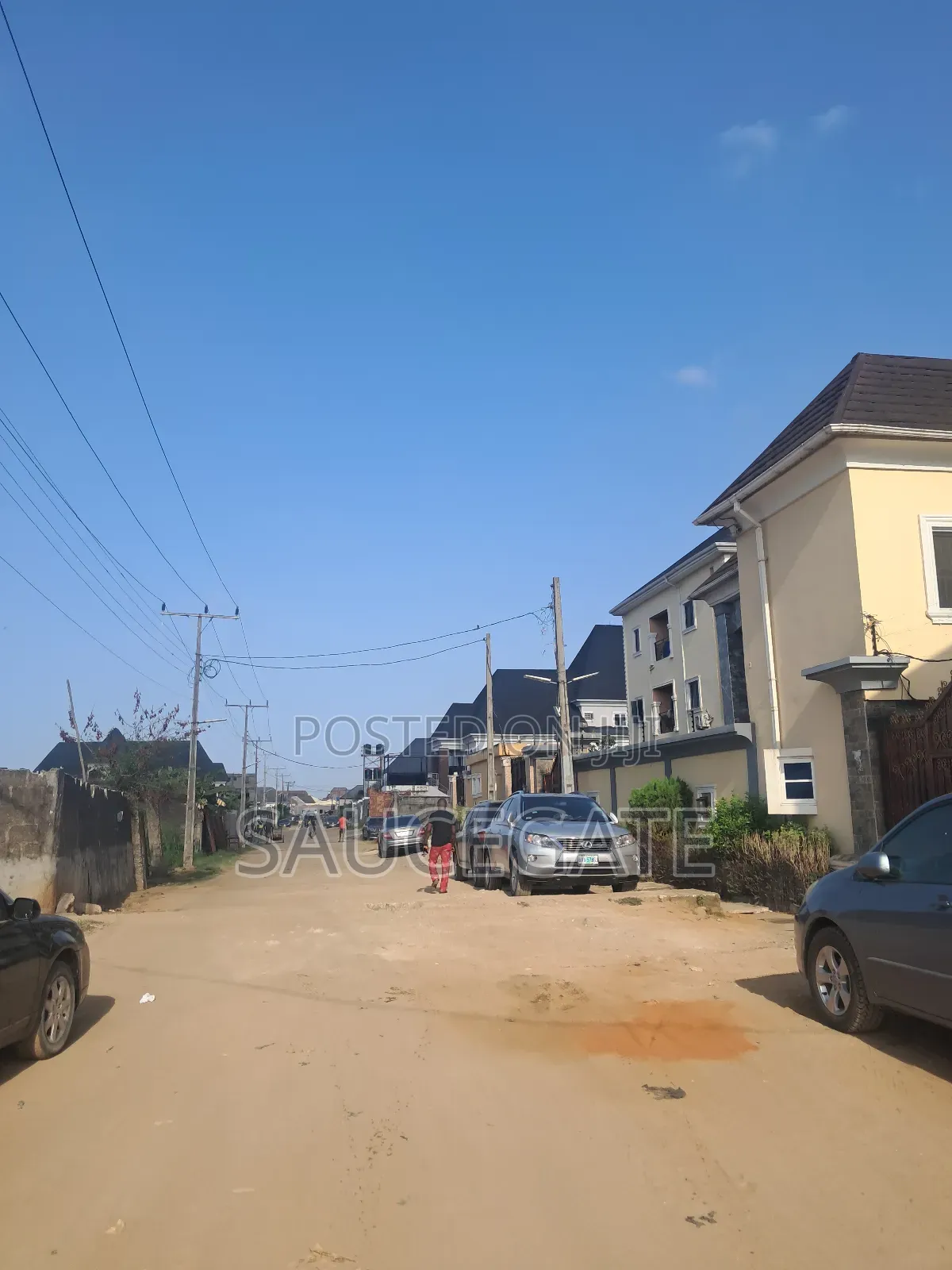 Dry Fenced Land for Sale at Abuleado Stone Water Gate in Abule Ado
