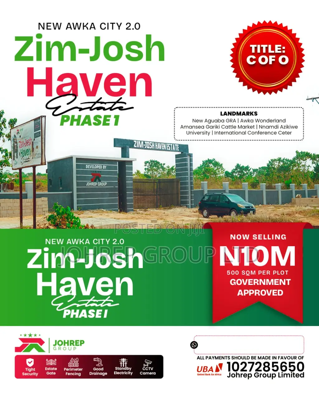 Land for Sale in Awka 2.0 | Zim-Josh Haven Estate (C of O) in Awka