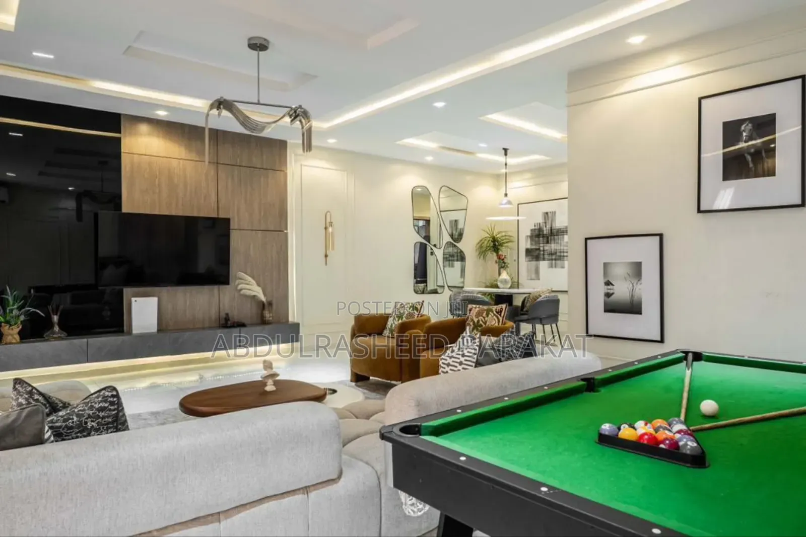 Stunning 2bedroom Apartment With Balcony, Snooker Board, Gym in Ikate
