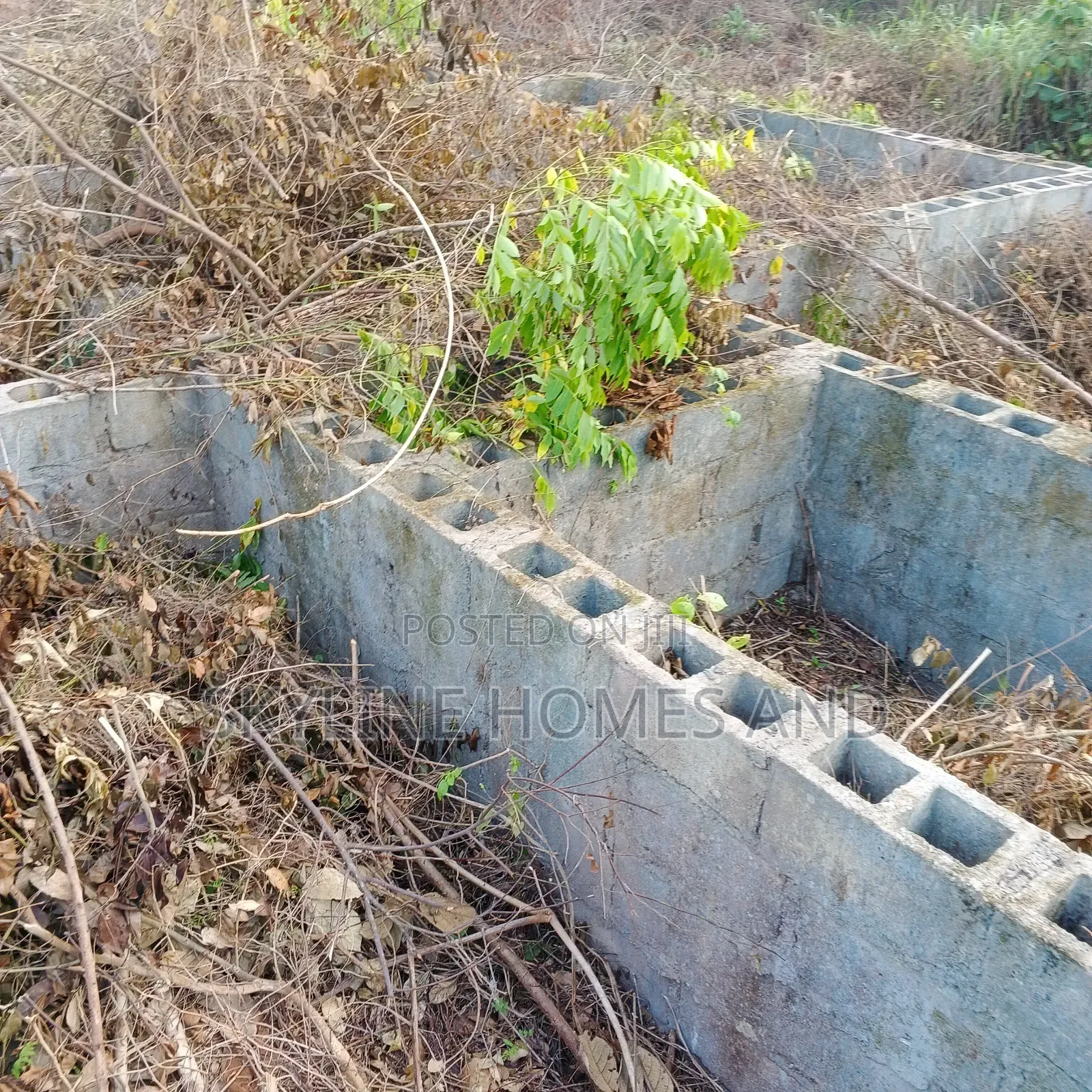 A Plot of Land With 3 Bedrooms Foundation at Obada in Ewekoro