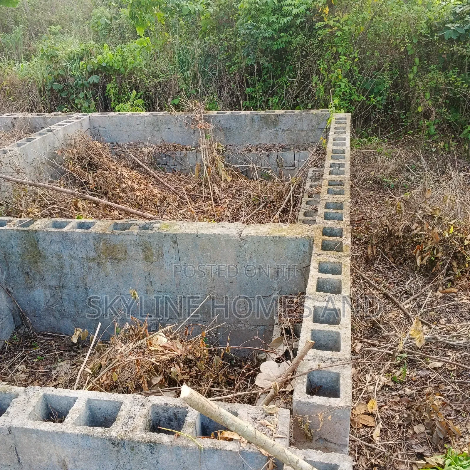 A Plot of Land With 3 Bedrooms Foundation at Obada in Ewekoro