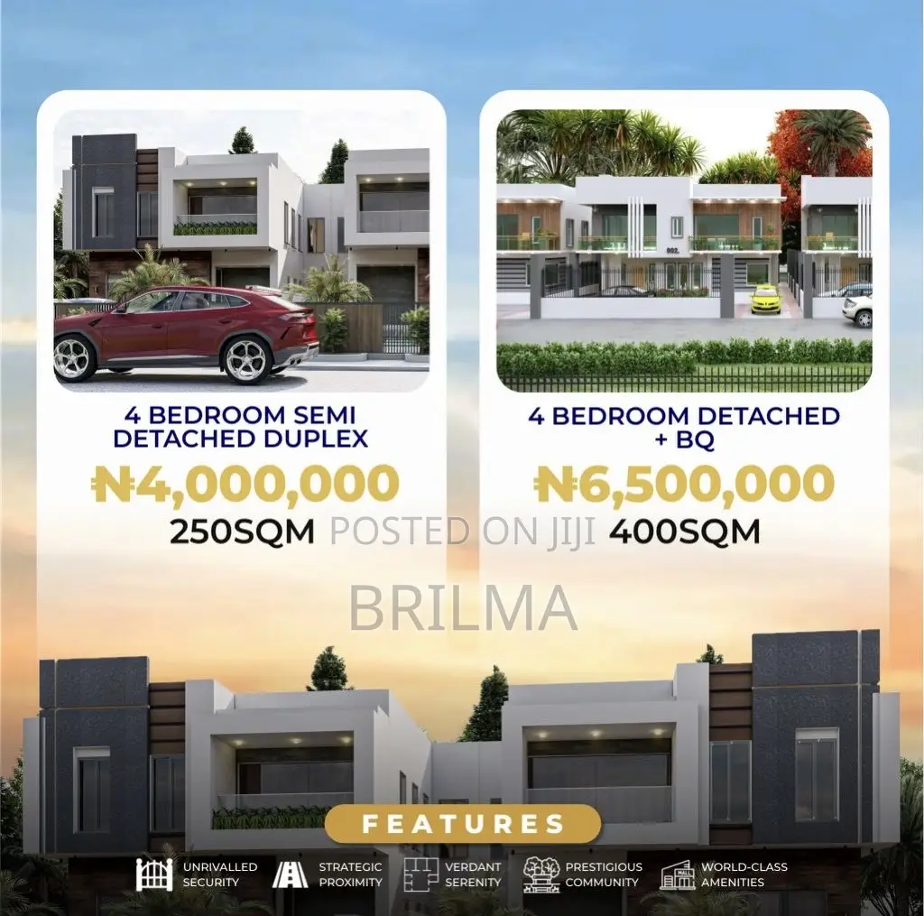 4 Bedroom Semi Detached Estate Plots in Lugbe in Lugbe District