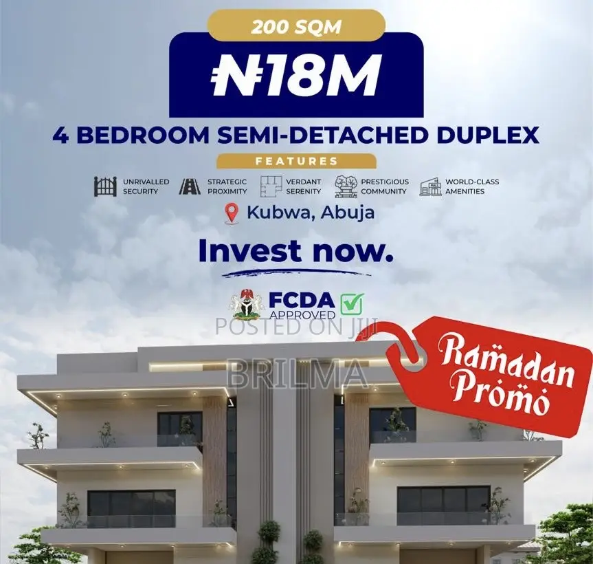 4 Bedroom Semi-detached Duplex In Kubwa in Kubwa