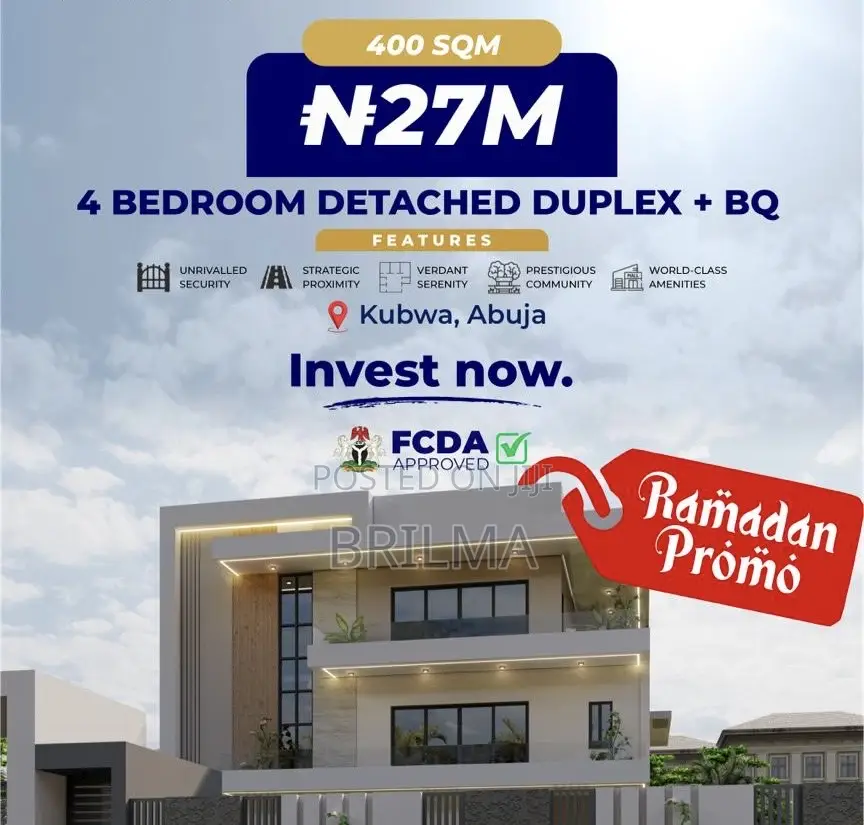 4 Bedroom Semi-detached Duplex In Kubwa in Kubwa