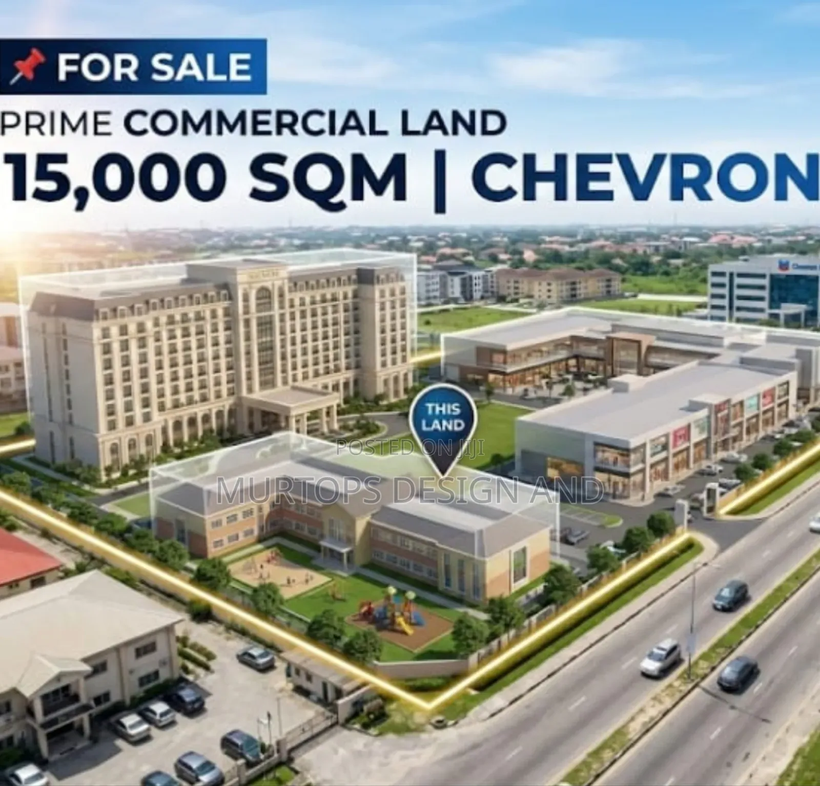 15,000sqm of Commercial Land at Chevron With Governor Concent in Chevron