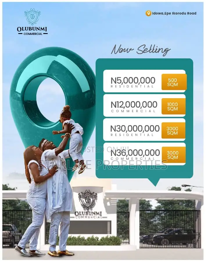 Secure Residential and Commercial Plots in a Fast Growing Location in Epe