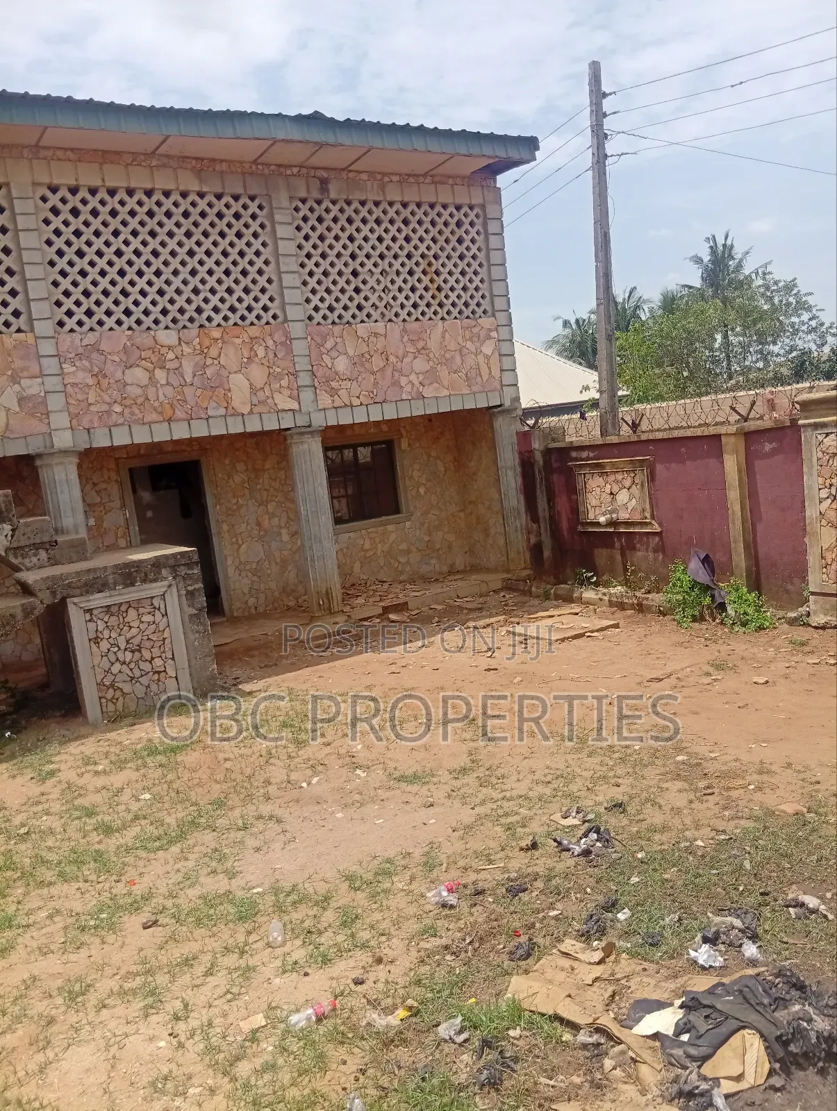 1340 SQM Fenced Land With Building on It in Ijede / Ikorodu