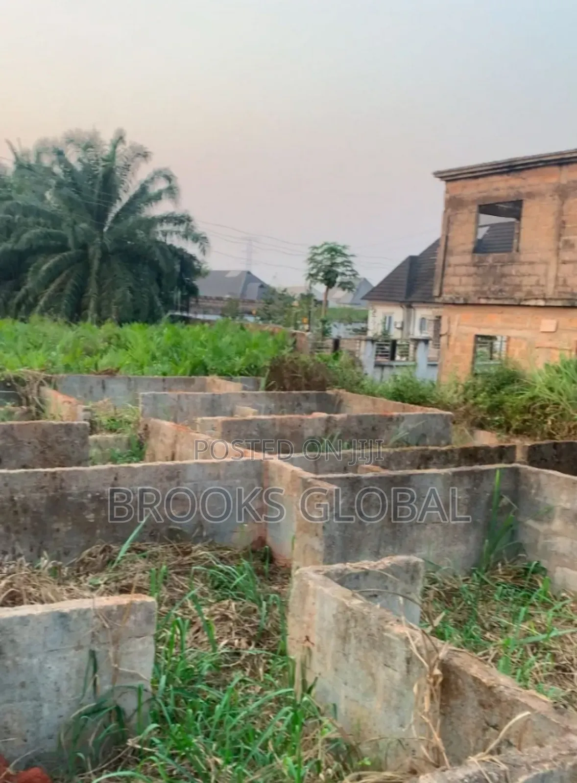 A 50/100 Plot of Land With Foundation at Iyowa for Sale in Benin City