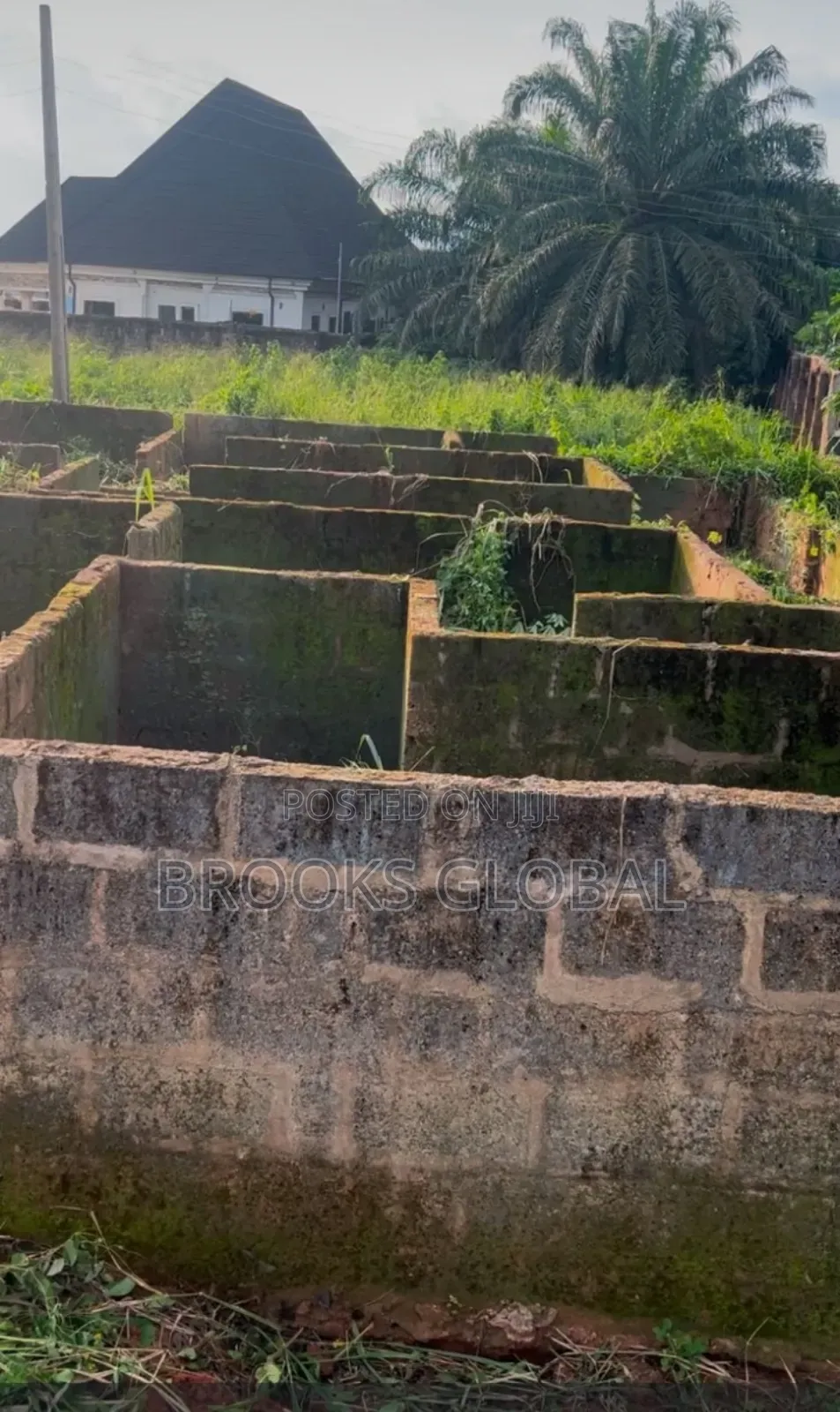 A 50/100 Plot of Land With Foundation at Iyowa for Sale in Benin City
