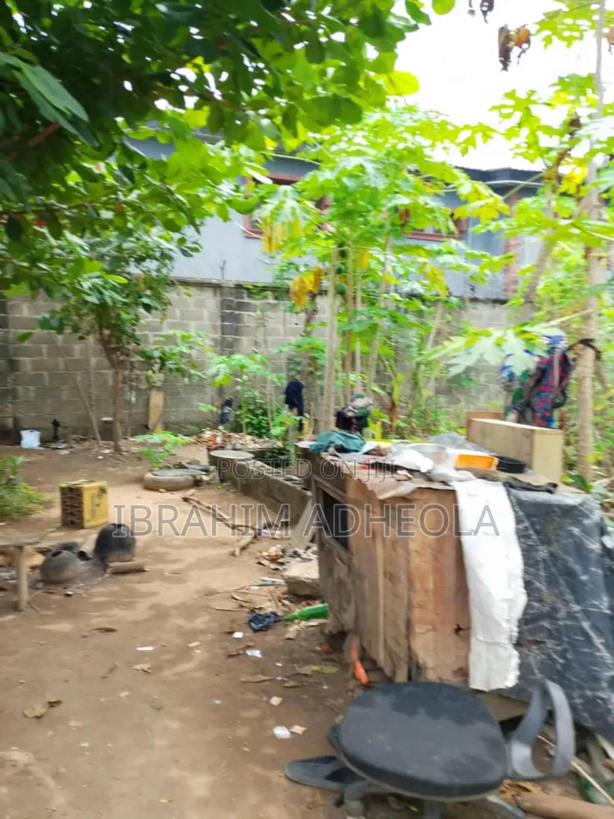 Fenced and Gated Dry Land on Plot of Land. in Baruwa