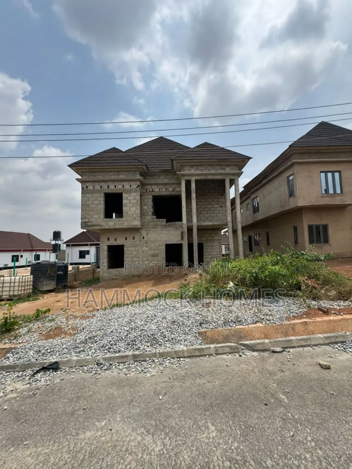 80% Completed 4-Bedrm Duplex With Bq at Nigeria Army Tiger Estate Ojoo in Ojoo