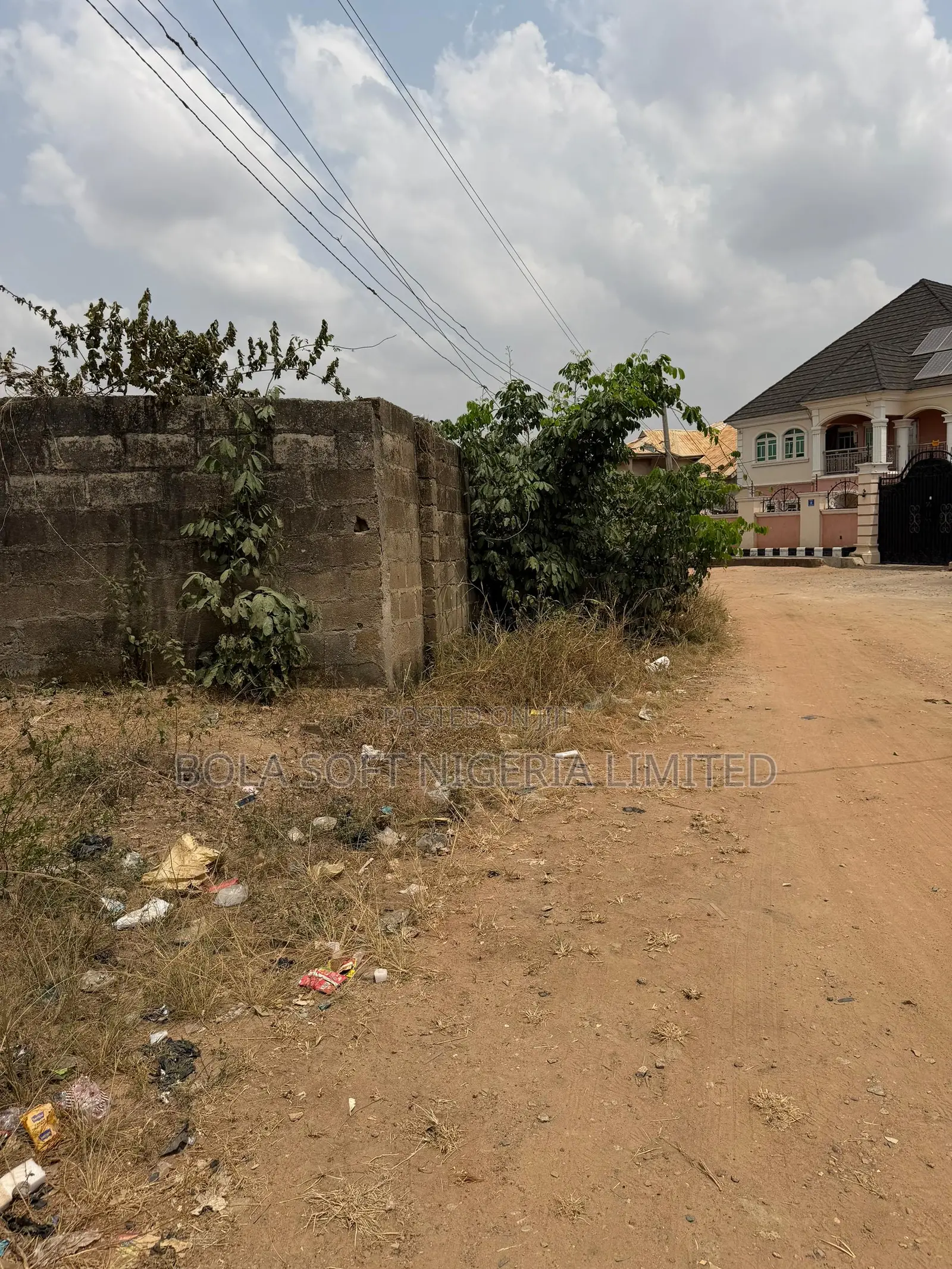 Well Fenced and Gated 2 Plot of Land With an Uncompleted 4bedroom Bung in Akala Express
