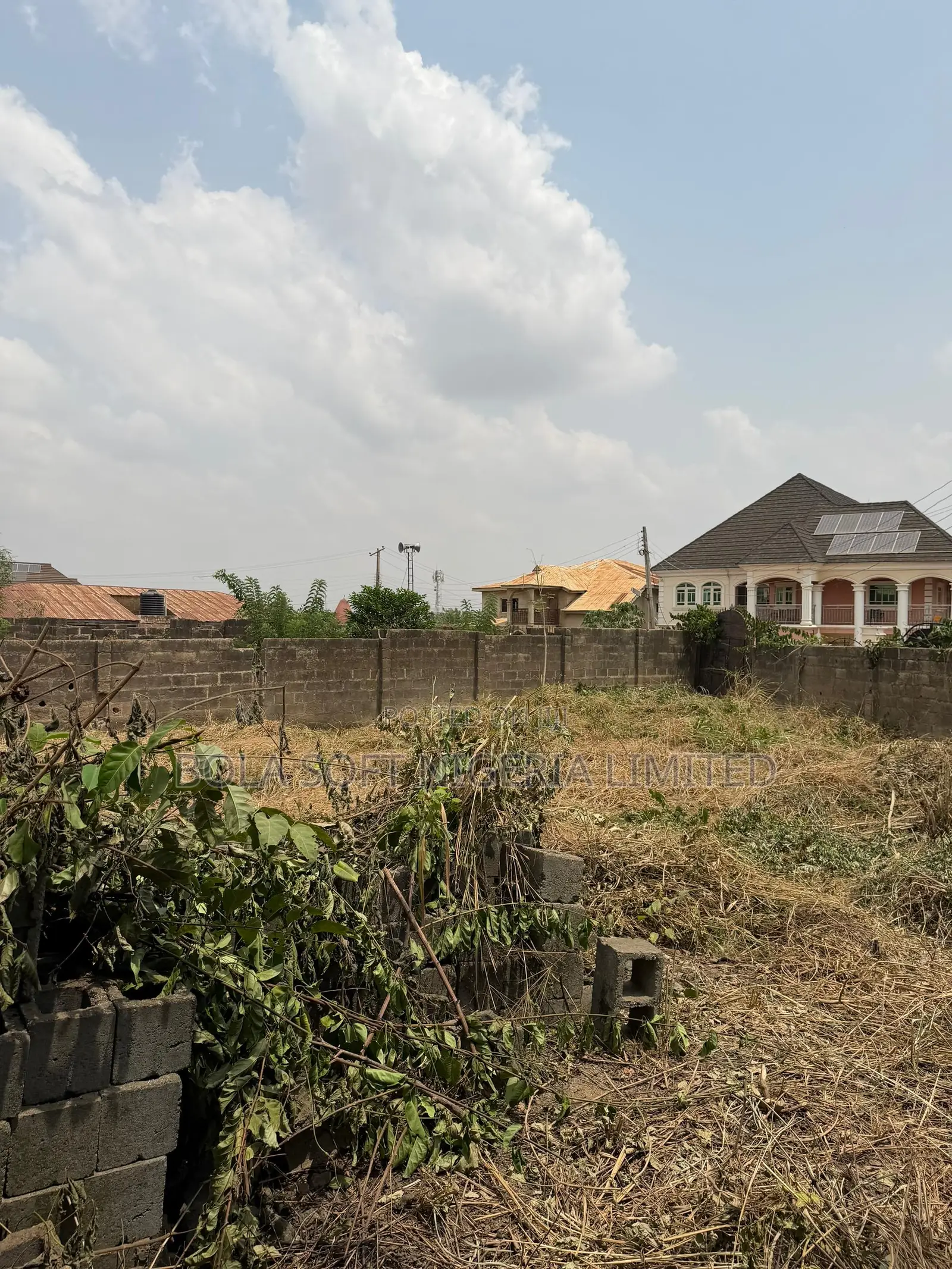 Well Fenced and Gated 2 Plot of Land With an Uncompleted 4bedroom Bung in Akala Express