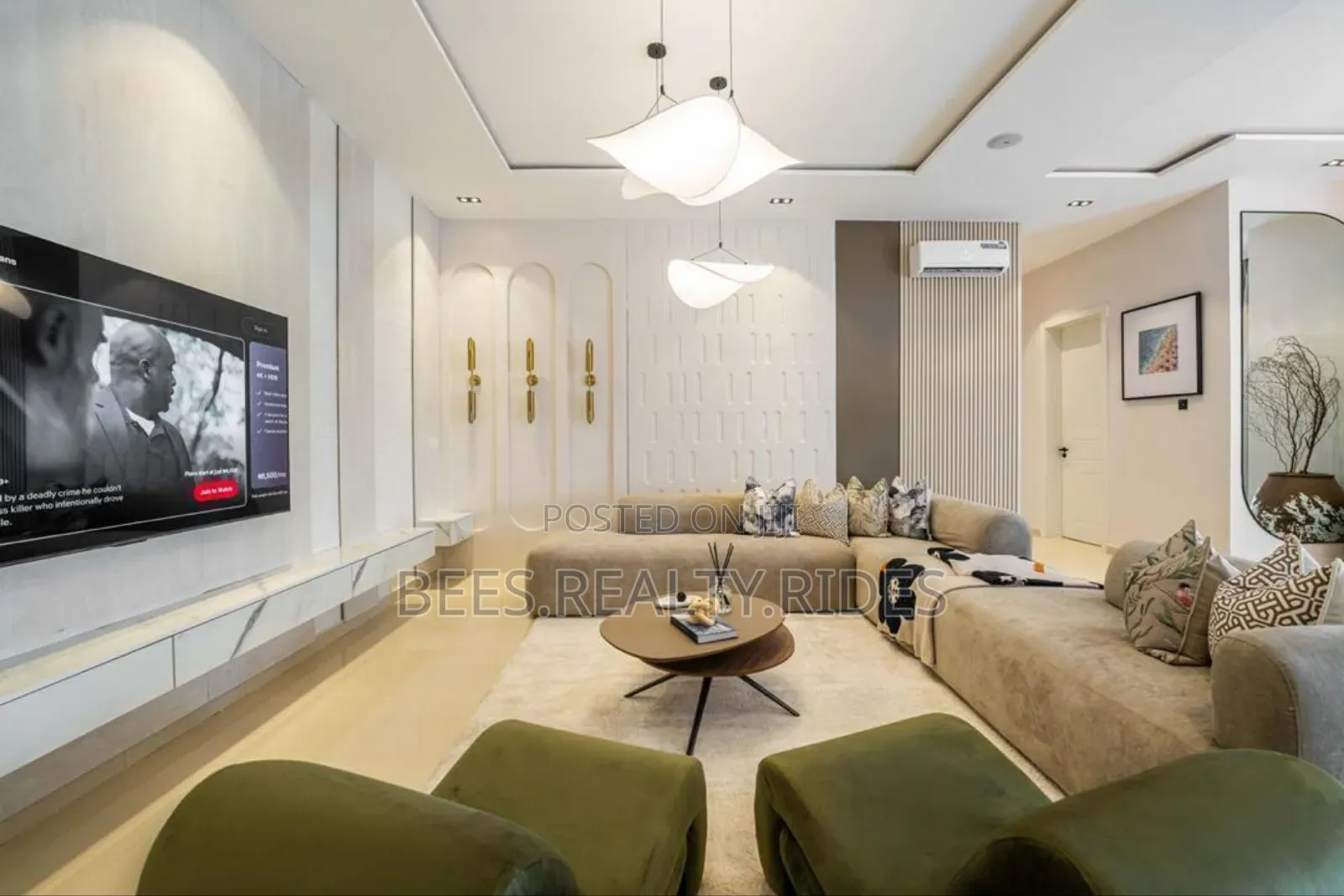 Luxury 3 Bedroom With Inbuilt Speakers, Snooker Board Swimming Pool in Lekki Phase 1