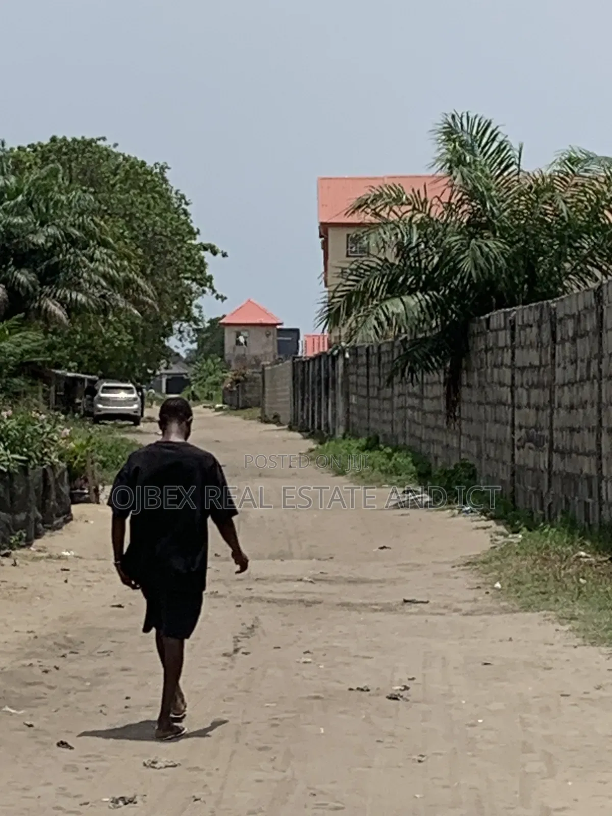 A Plot of Dry Land Fenced and Gated in Ajah