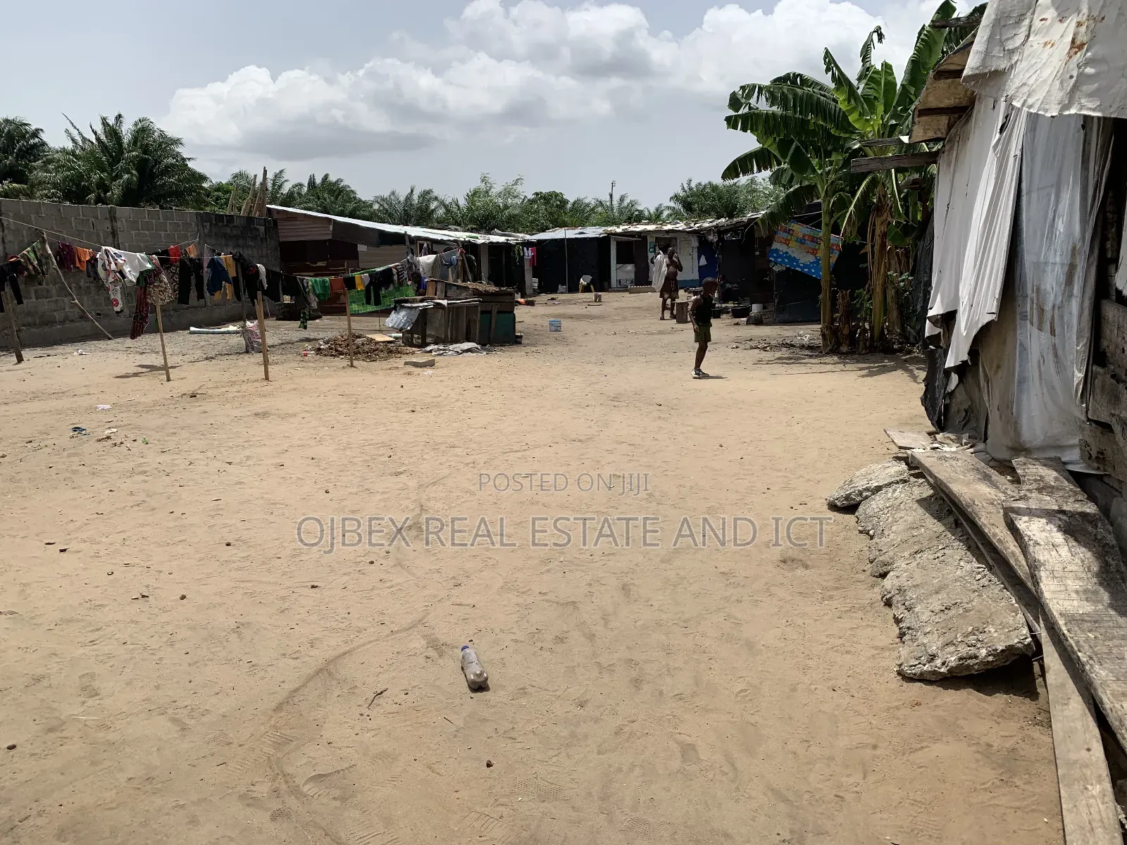 A Plot of Dry Land Fenced and Gated in Ajah