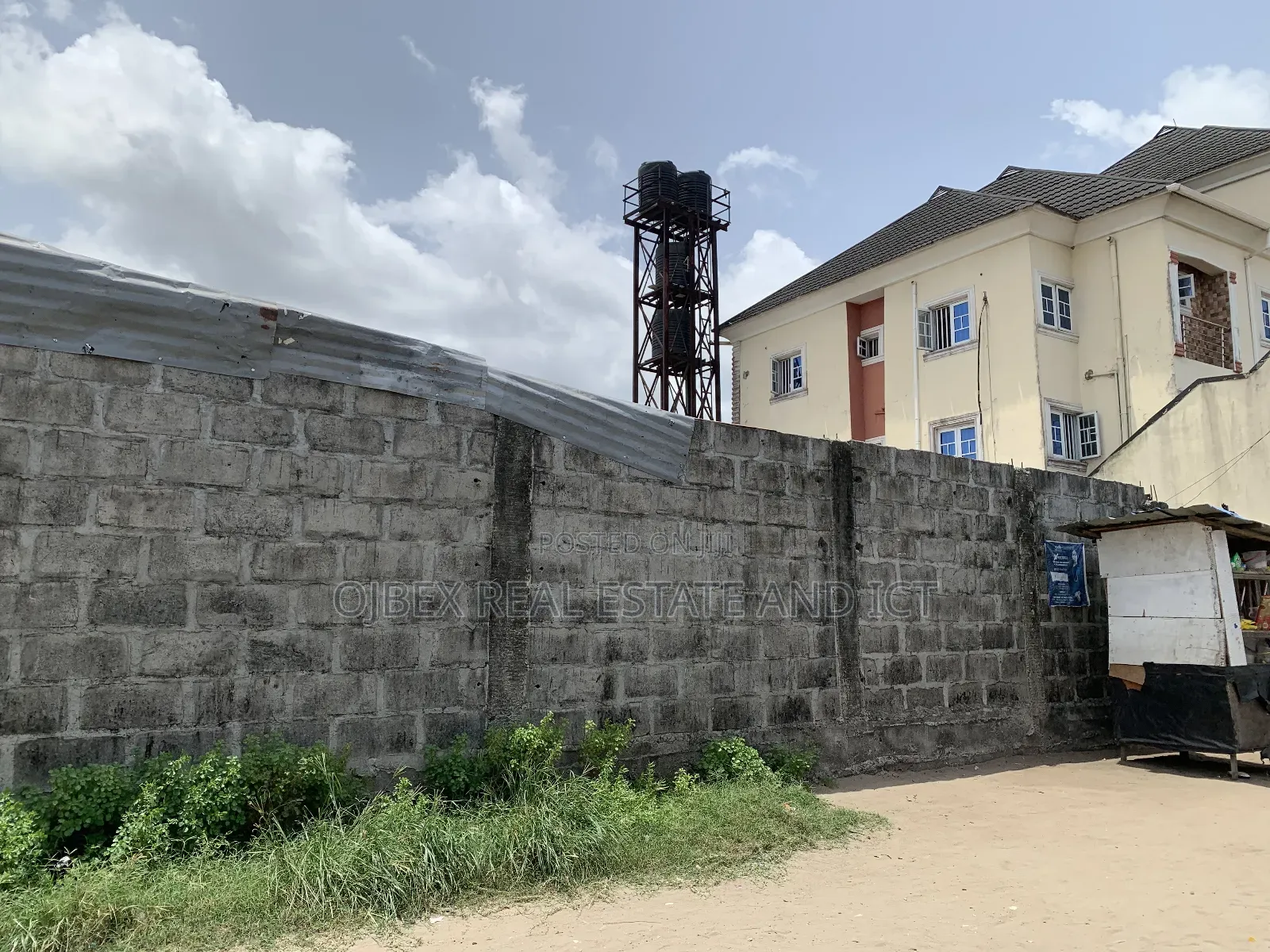 A Plot of Dry Land Fenced and Gated in Ajah