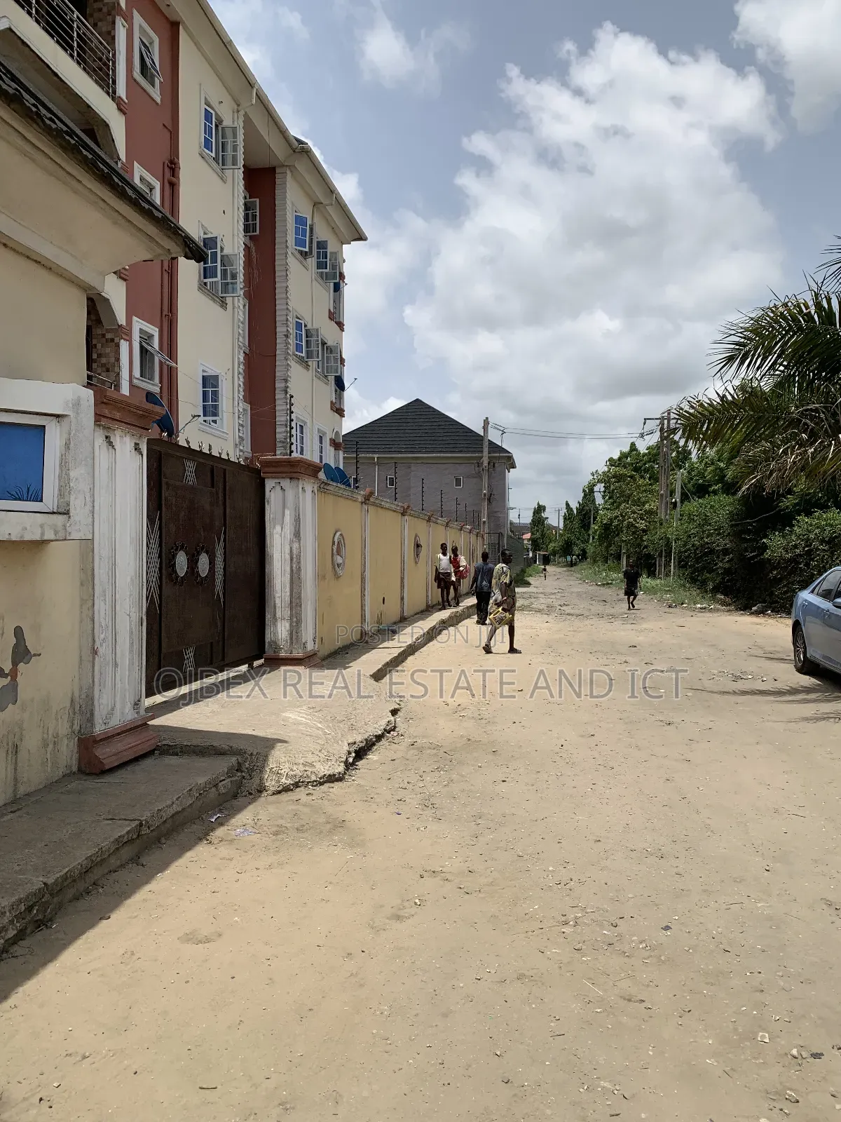 A Plot of Dry Land Fenced and Gated in Ajah