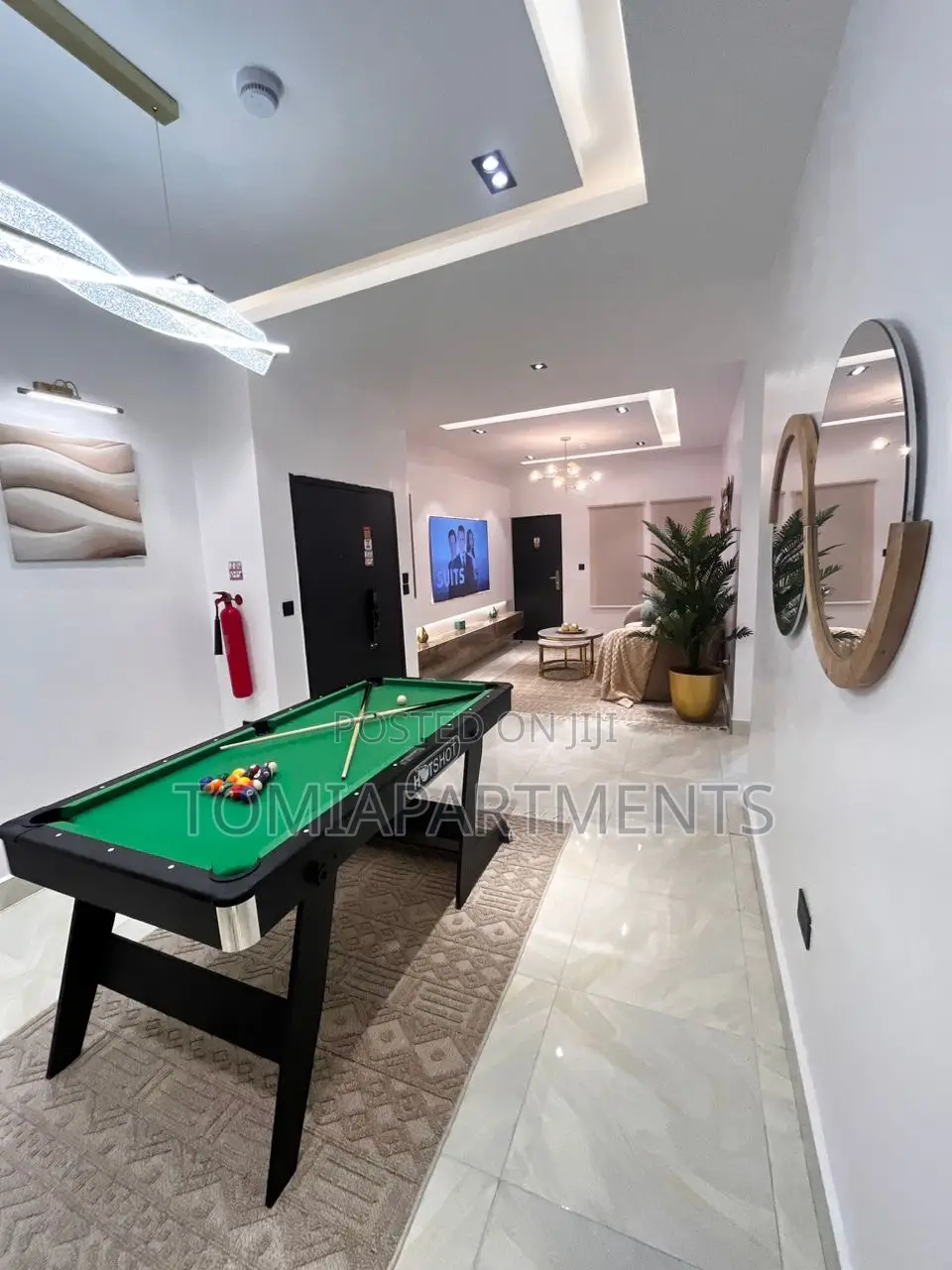 Brand New 3 Bedroom Shortlet Apartment With Snooker Table in Maryland in Anthony Village