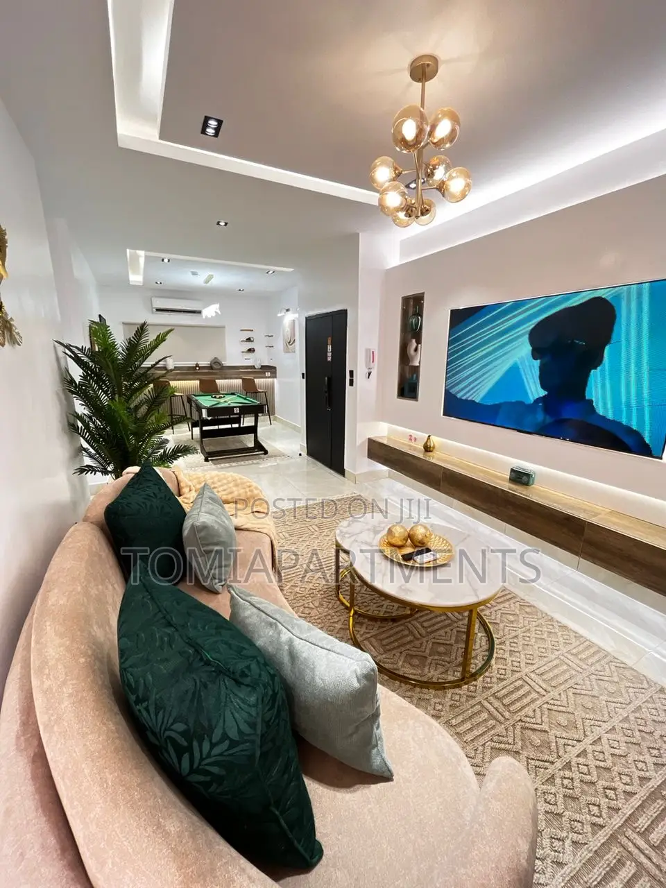 Brand New 3 Bedroom Shortlet Apartment With Snooker Table in Maryland in Anthony Village