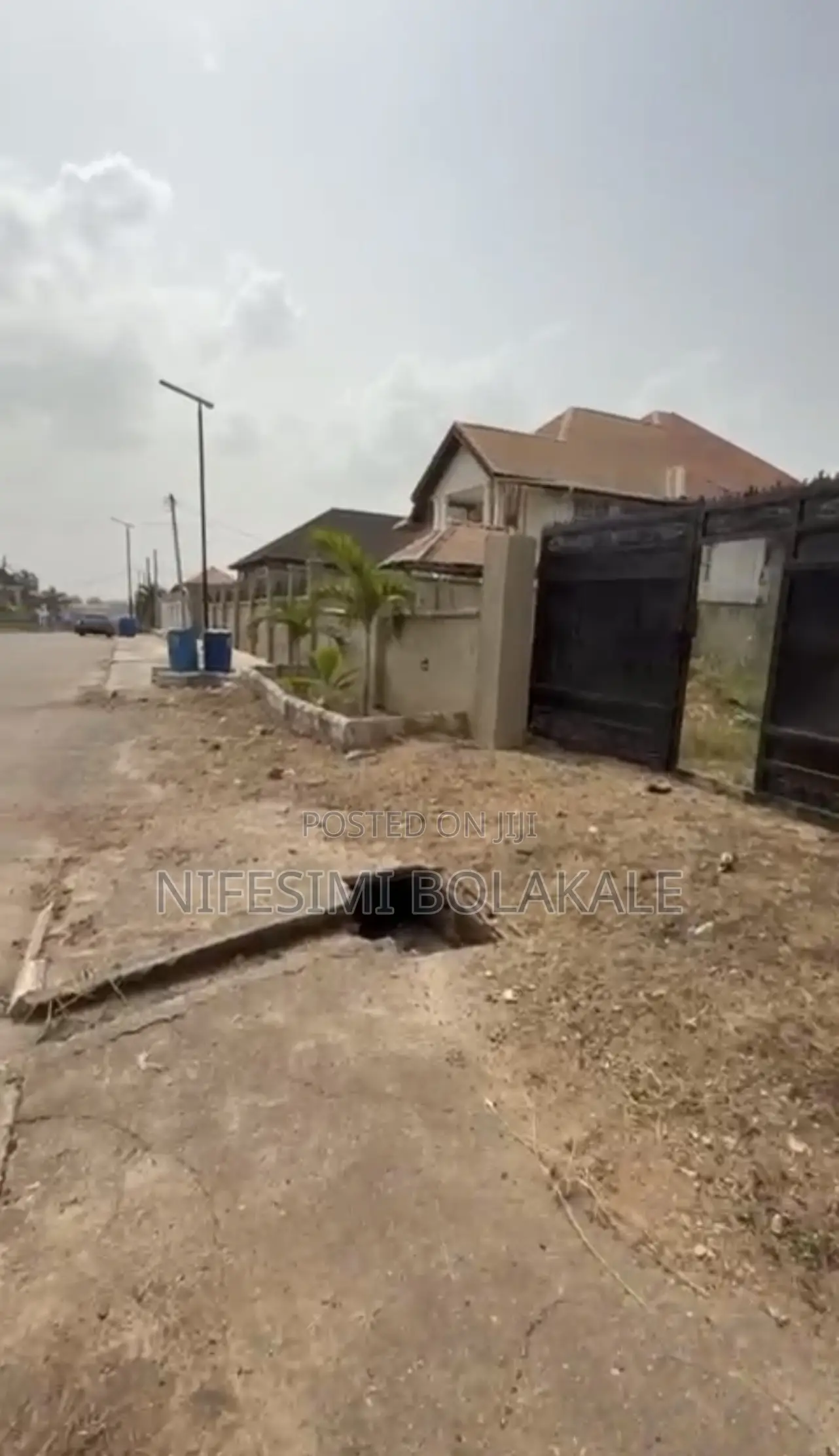 970sqm Fence Gated Land With Bq at Water Fall, Kolapo Ishola Gra in Akobo