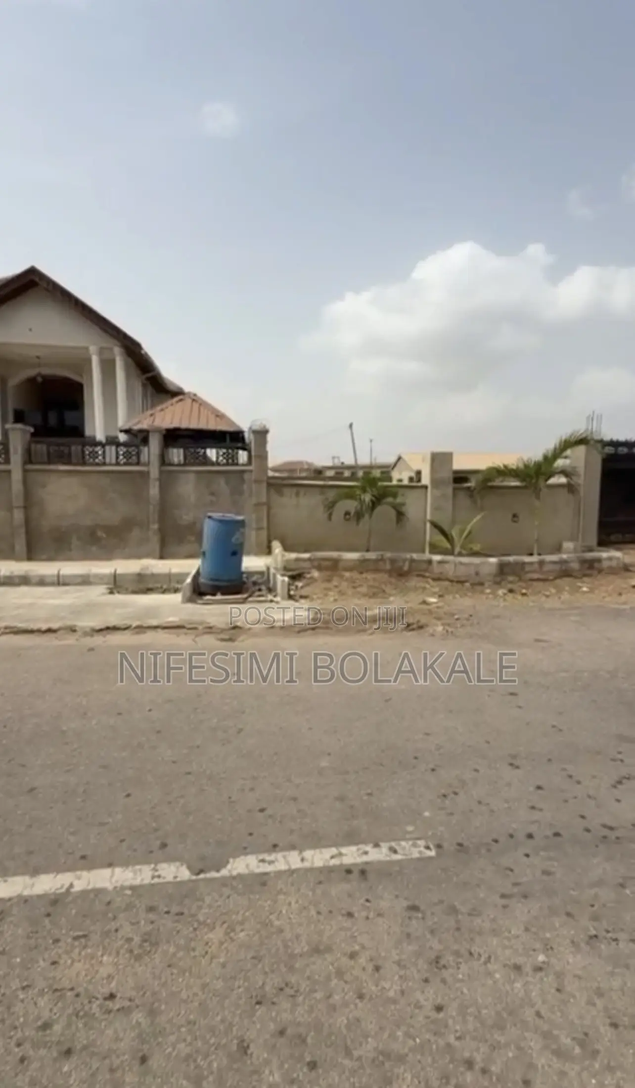 970sqm Fence Gated Land With Bq at Water Fall, Kolapo Ishola Gra in Akobo