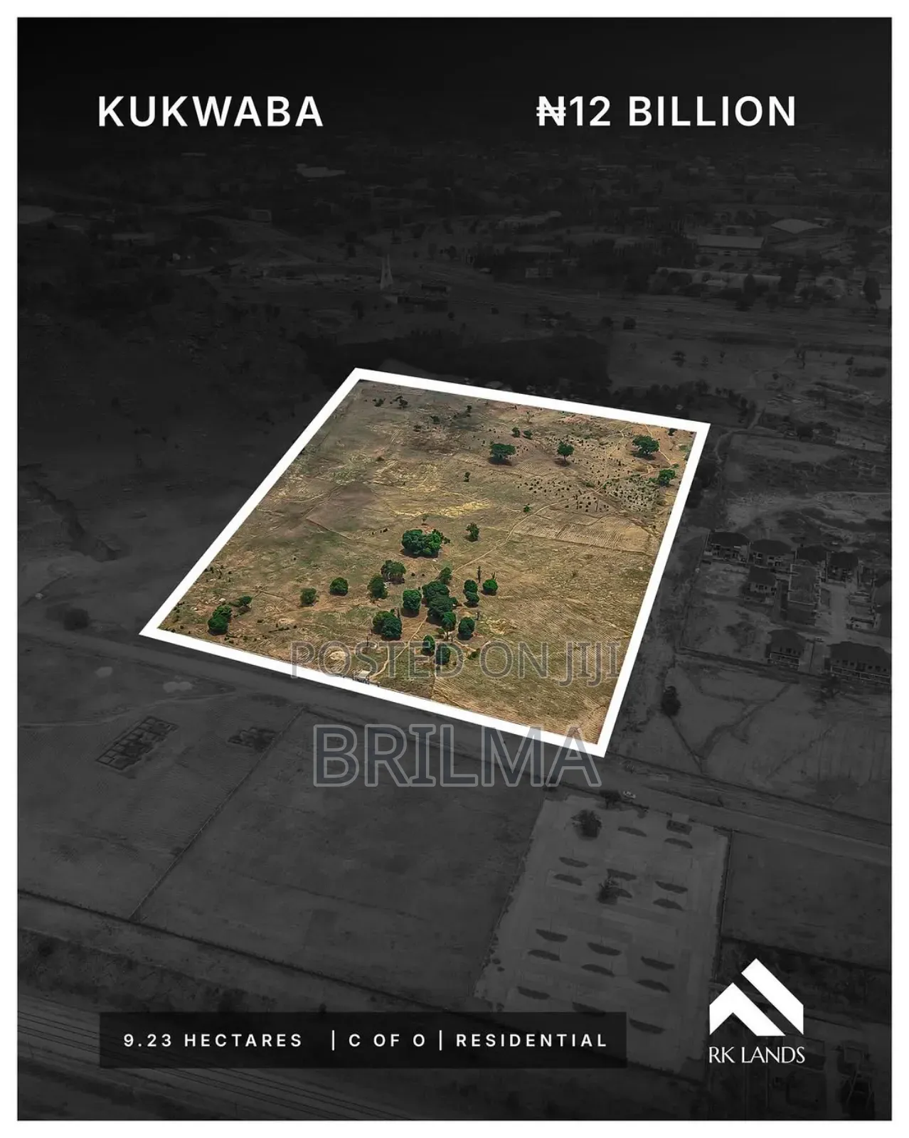 9.23 Hectares of Land in Kukwaba for Sale in Wuye
