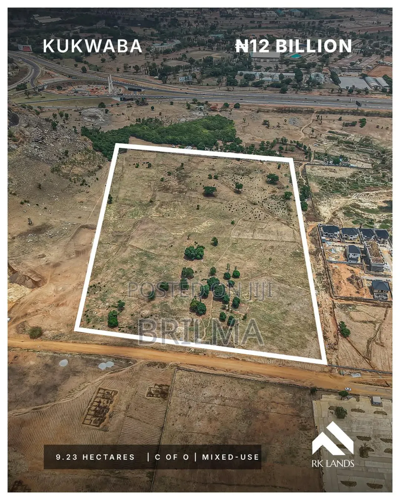 9.23 Hectares of Land in Kukwaba for Sale in Wuye